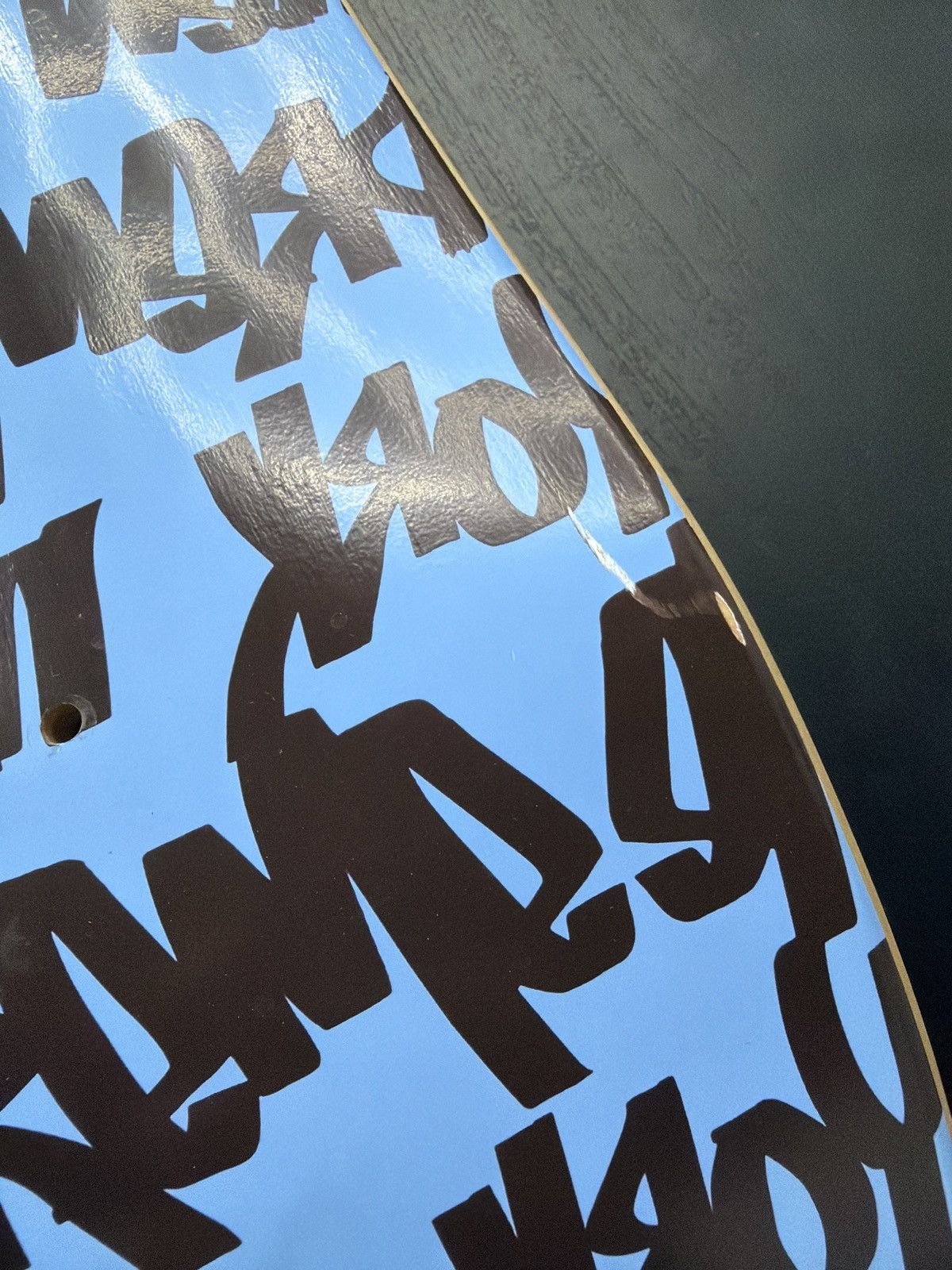 Supreme Supreme Fat Tip Skateboard Deck Black Blue Size ONE SIZE - 4 Thumbnail
