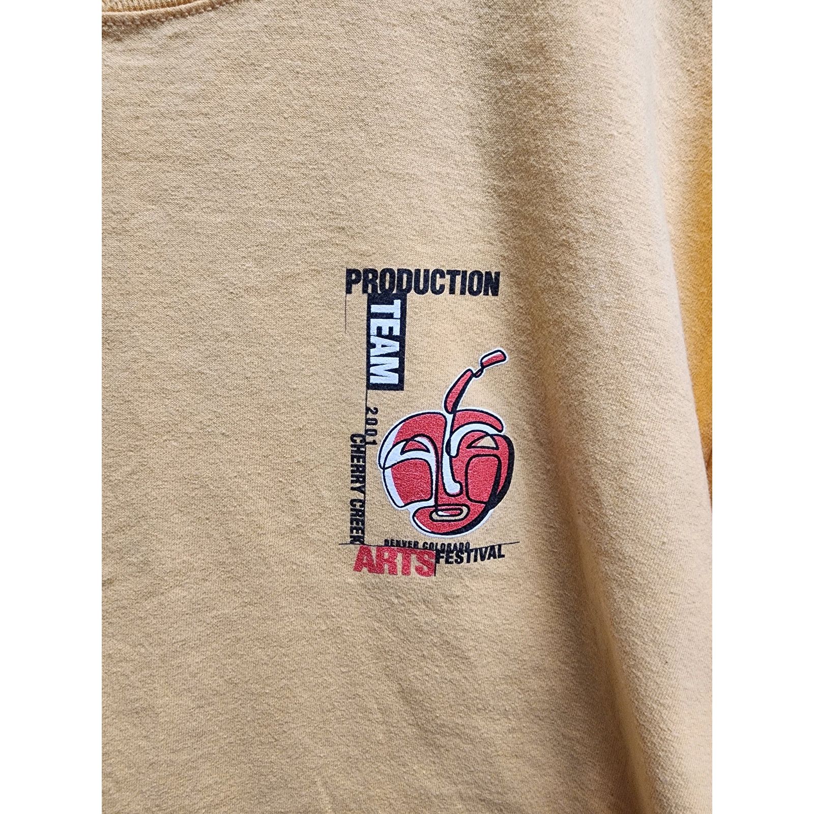 Anvil Vintage Cherry Creek Arts Festival Shirt 2001 Tee XL Yellow Size US XL / EU 56 / 4 - 2 Thumbnail
