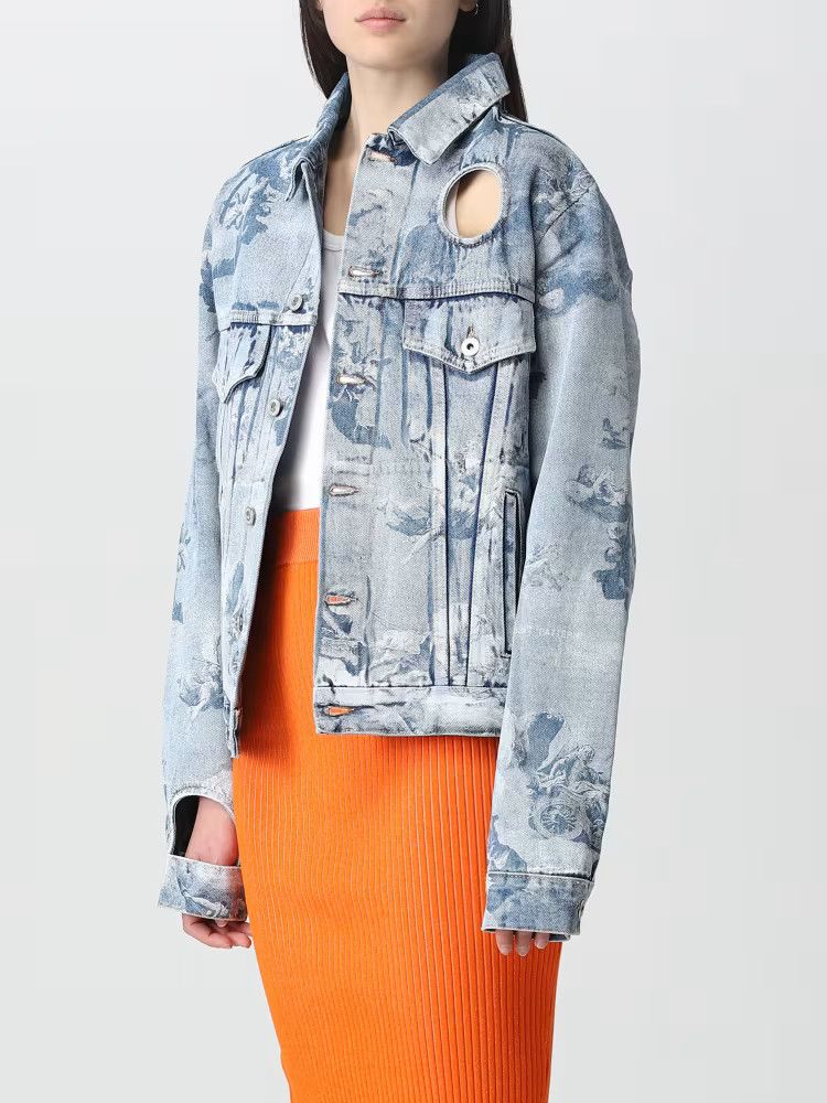 Off-White o1y1125 Denim Jacket in Blue Size M / US 6-8 / IT 42-44 - 4 Thumbnail
