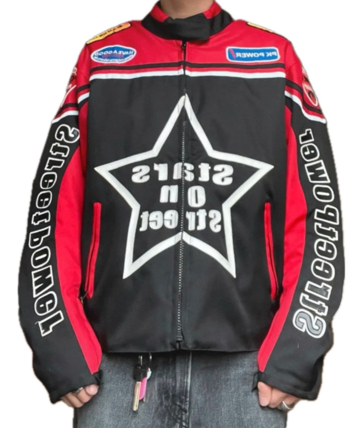 Japanese Brand × Vintage Vintage STARS ON STREET racing jacket Size US XL / EU 56 / 4 - 1 Thumbnail