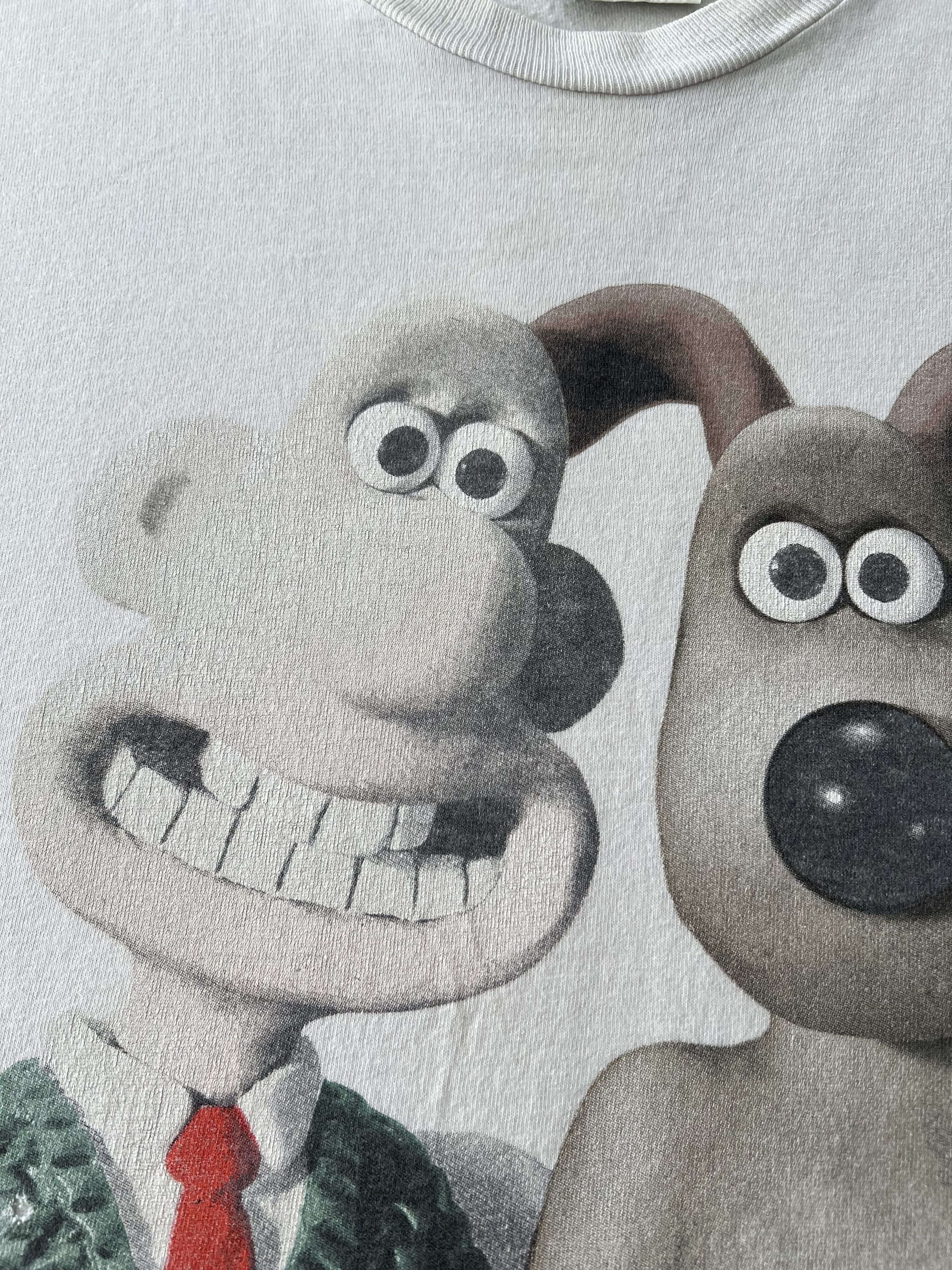 Cartoon Network Vintage 1989 Wallace and Gromit Cartoon White T-shirt Size US XL / EU 56 / 4 - 4 Thumbnail
