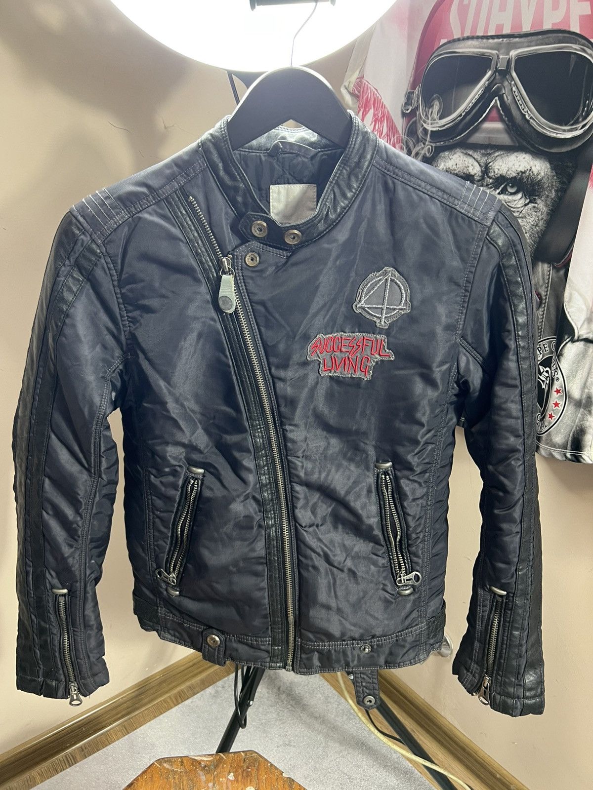 Diesel Vintage Diesel Avant-Garde rick owens style bomber jacket Size L / US 10 / IT 46 - 2 Thumbnail