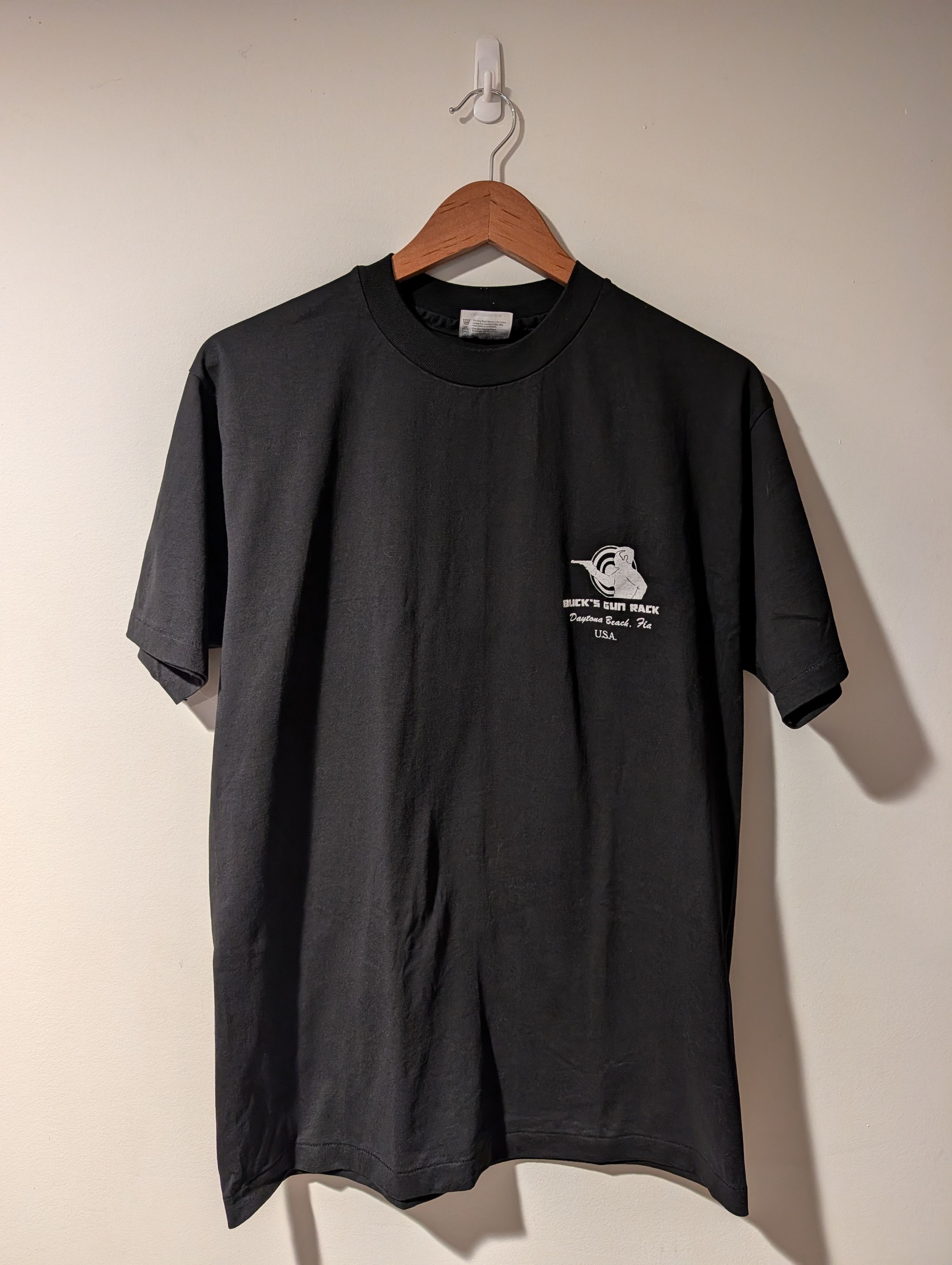 Hanes Vintage 80s Buck's Gun Rack Daytona Shirt Kennedy Political Size US L / EU 52-54 / 3 - 3 Thumbnail
