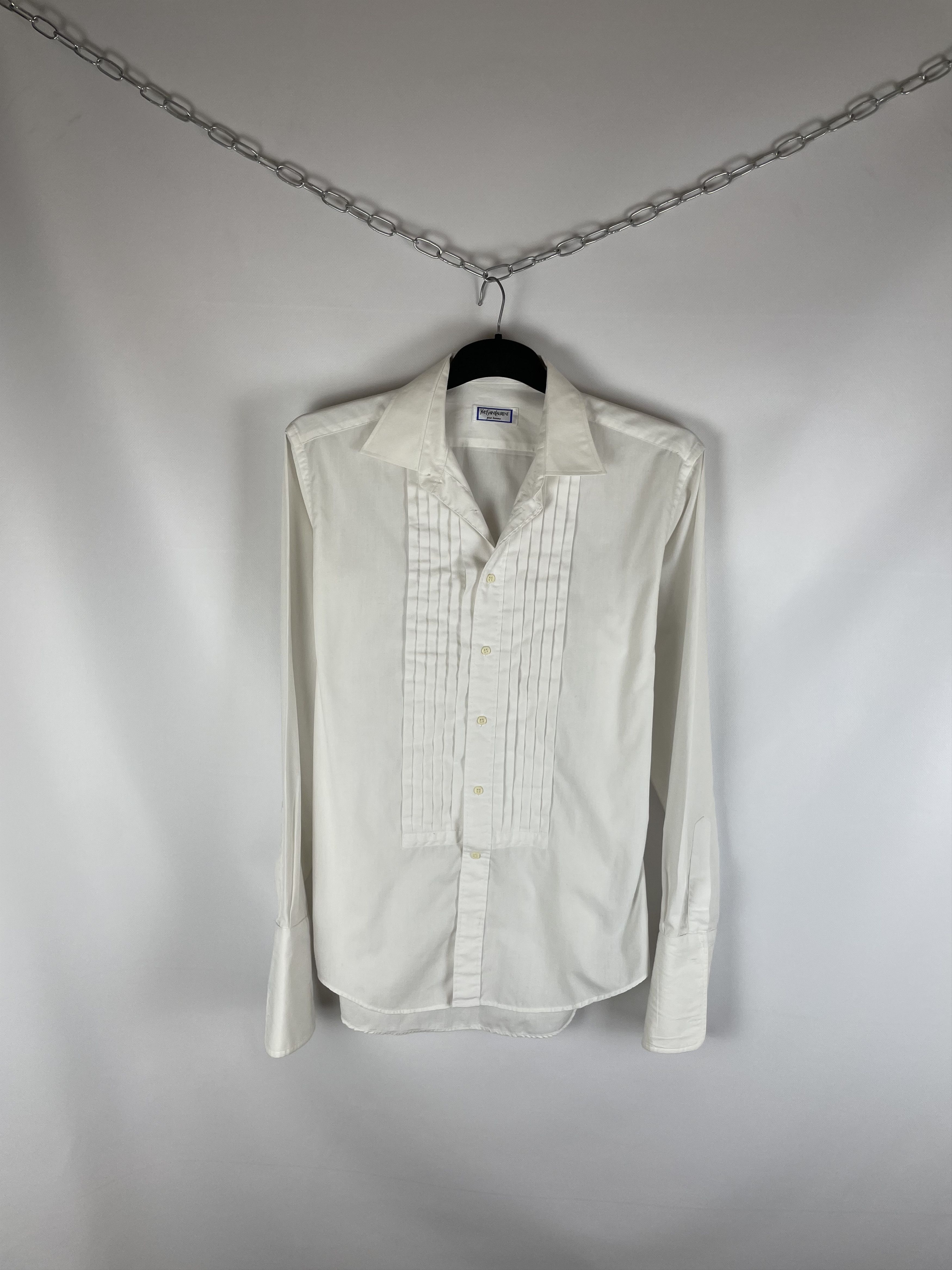 Vintage YSL YvesSaintLaurent Vintage Men’s Shirt Button Ups Size US L / EU 52-54 / 3 - 1 Thumbnail