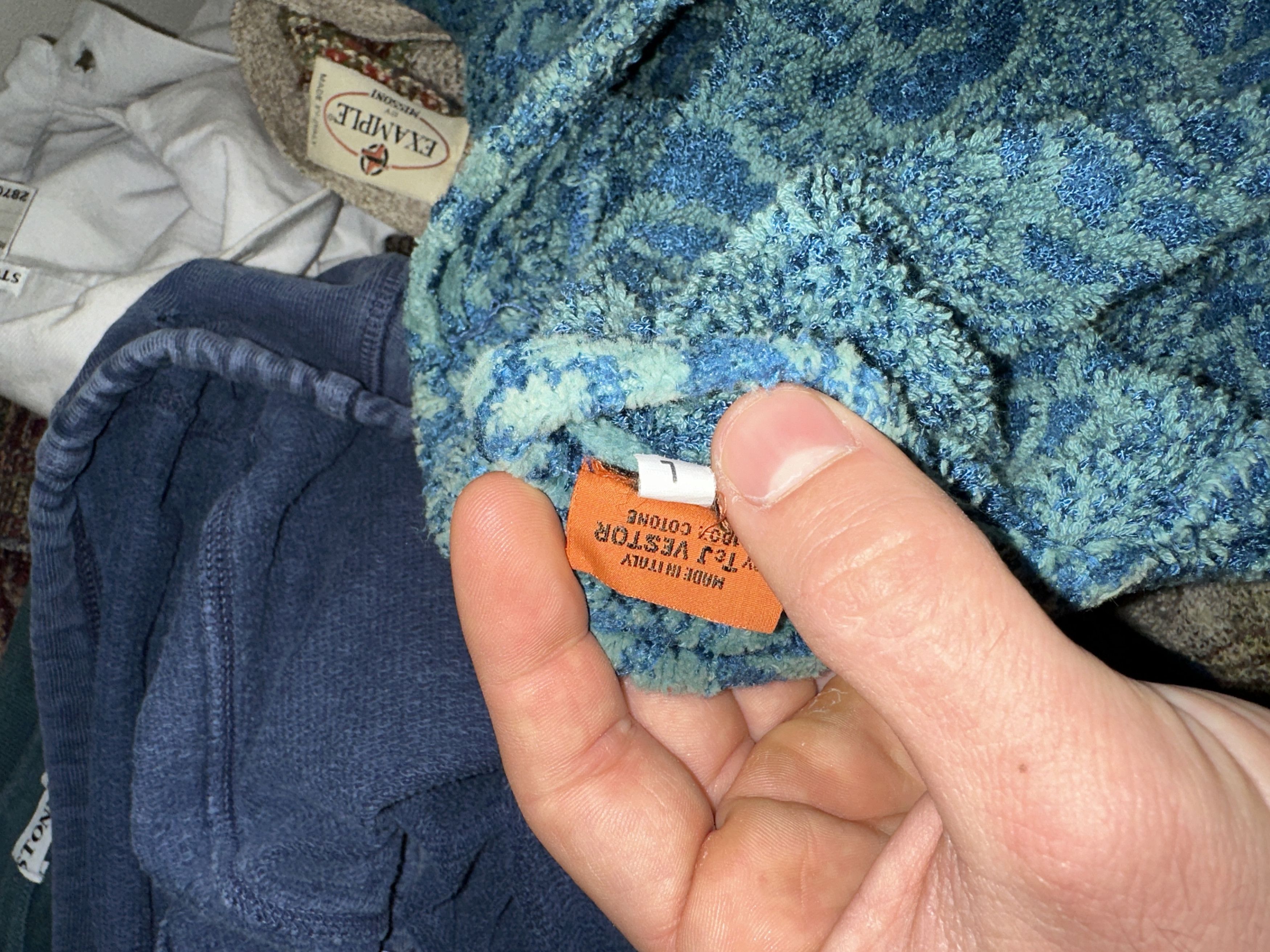 Missoni Bathrobe Missoni 3DKnit Floral Retro Light Robe Size L Size US L / EU 52-54 / 3 - 4 Thumbnail