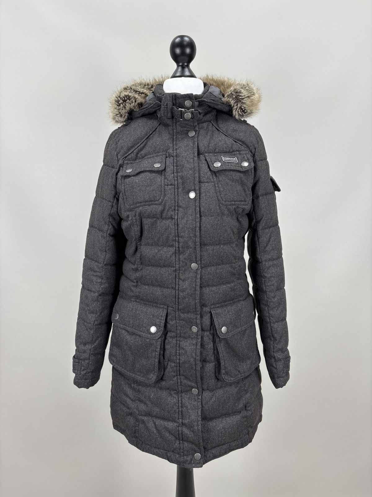 Barbour × Designer Womens parka Barbour International Size 6 Color Gray Size M / US 6-8 / IT 42-44 - 1 Thumbnail