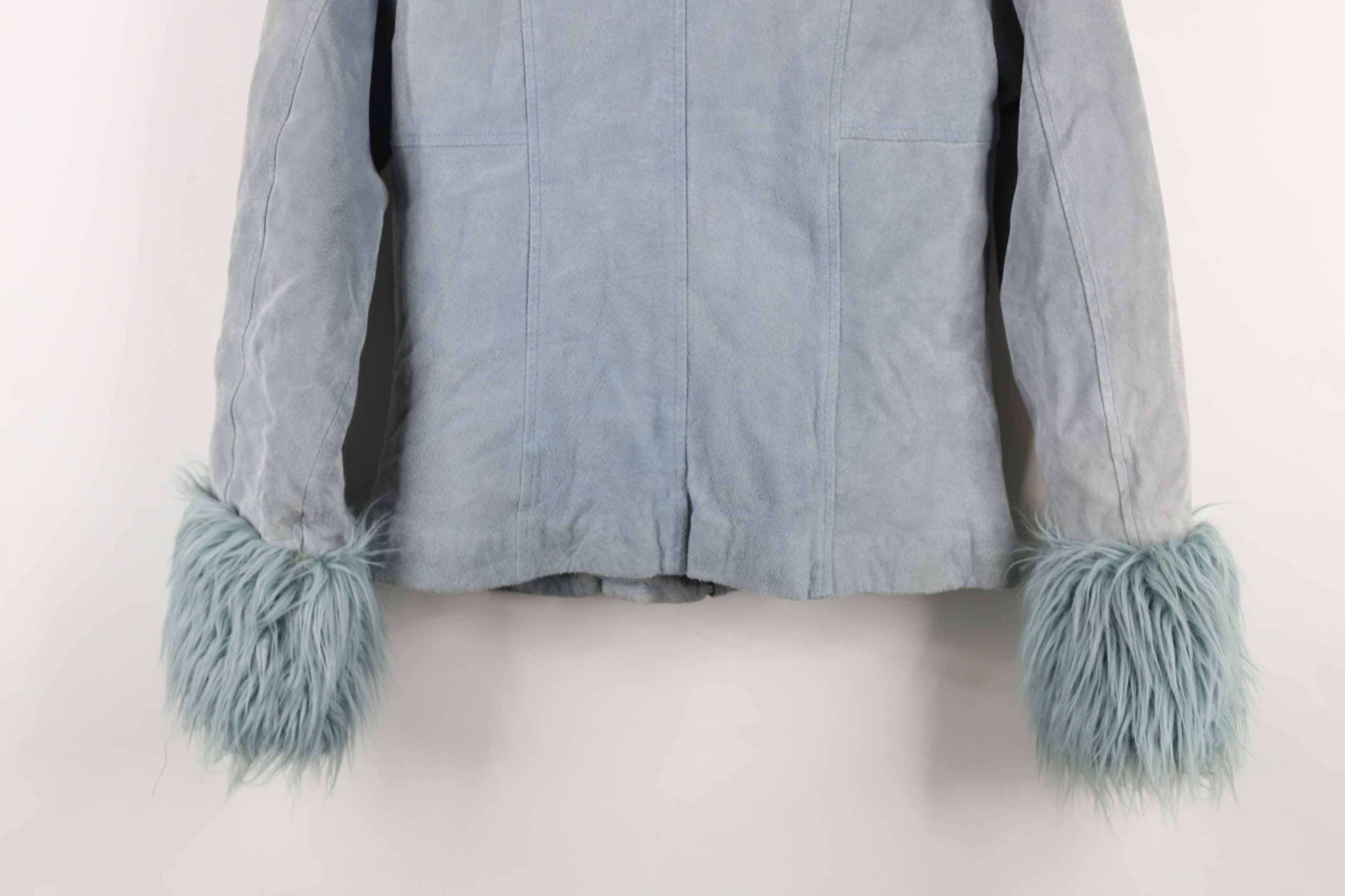 Vintage Deadstock Vintage 90s Streetwear Penny Lane Jacket Shag Blue Size S / US 4 / IT 40 - 15 Thumbnail