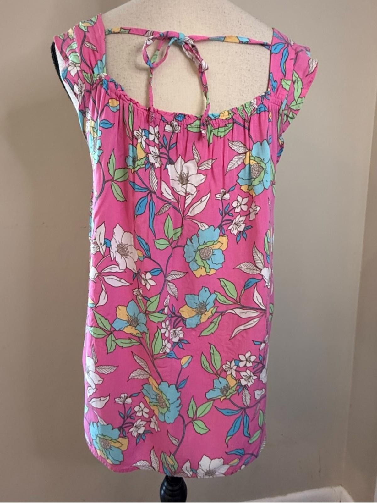 Other Stacatto boho floral ruffled tank top pink multicolor SZ M Size M / US 6-8 / IT 42-44 - 4 Thumbnail
