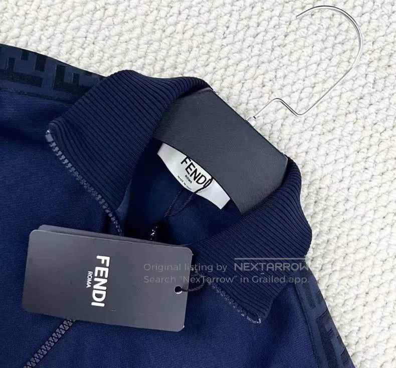 Fendi Fendi Navy Blue Short Zip Jacket. Size US S / EU 44-46 / 1 - 3 Thumbnail