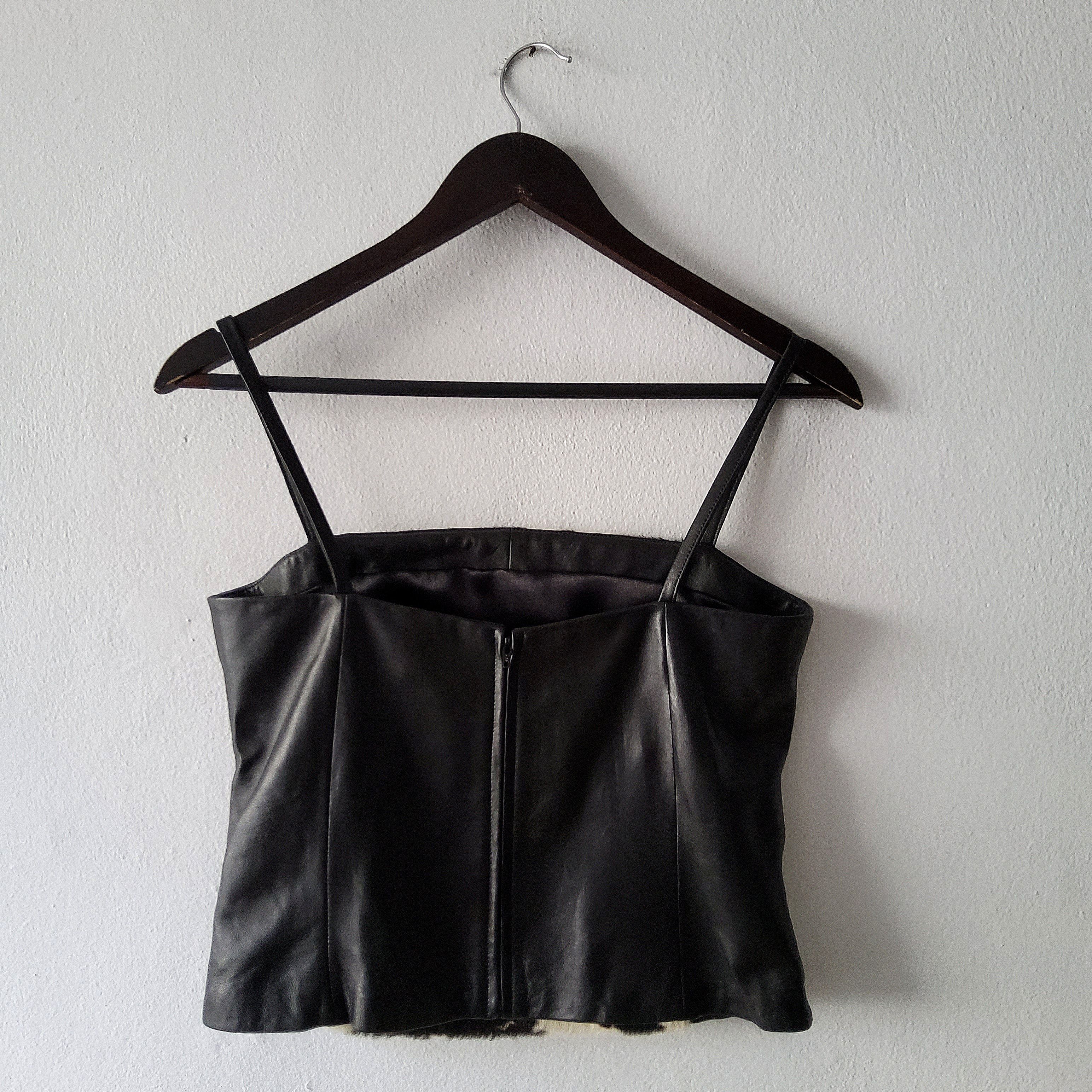 Other Vintage y2k cowhide leather top & matching skirt set Size M / US 6-8 / IT 42-44 - 4 Thumbnail