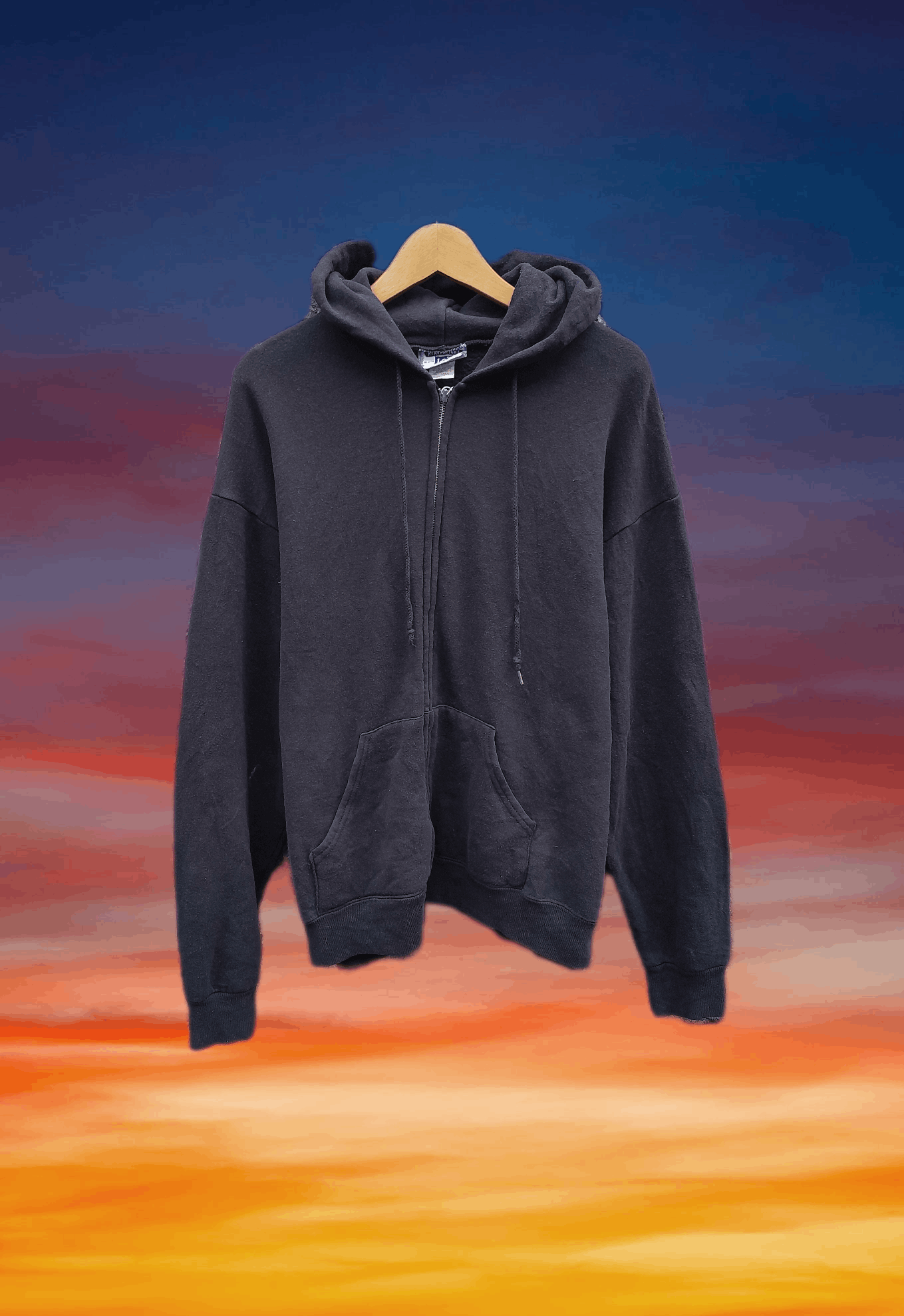 Lee Vintage 90s Streetwear Lee blank hoodie rap tee style Size US L / EU 52-54 / 3 - 1 Thumbnail