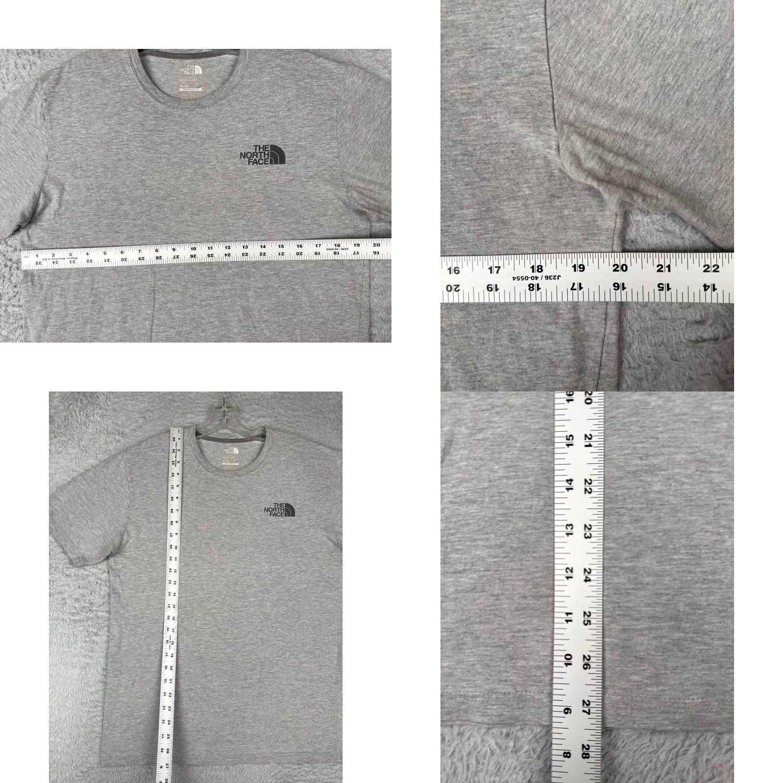 The North Face The North Face Shirt Men Medium Gray Short Sleeve Crew Neck Cotton Blend Size US M / EU 48-50 / 2 - 8 Thumbnail