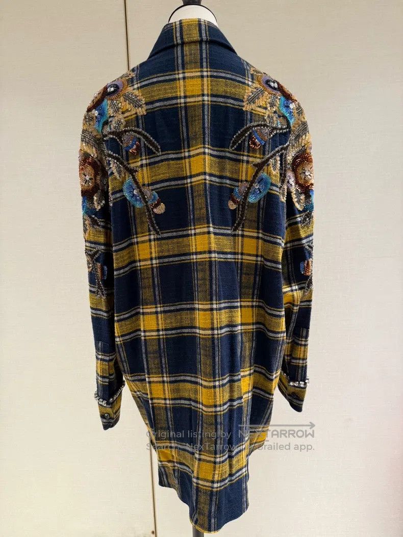 Gucci Gucci Colour-blocked plaid floral sequin diamond-encrusted Size XS / US 0-2 / IT 36-38 - 2 Thumbnail