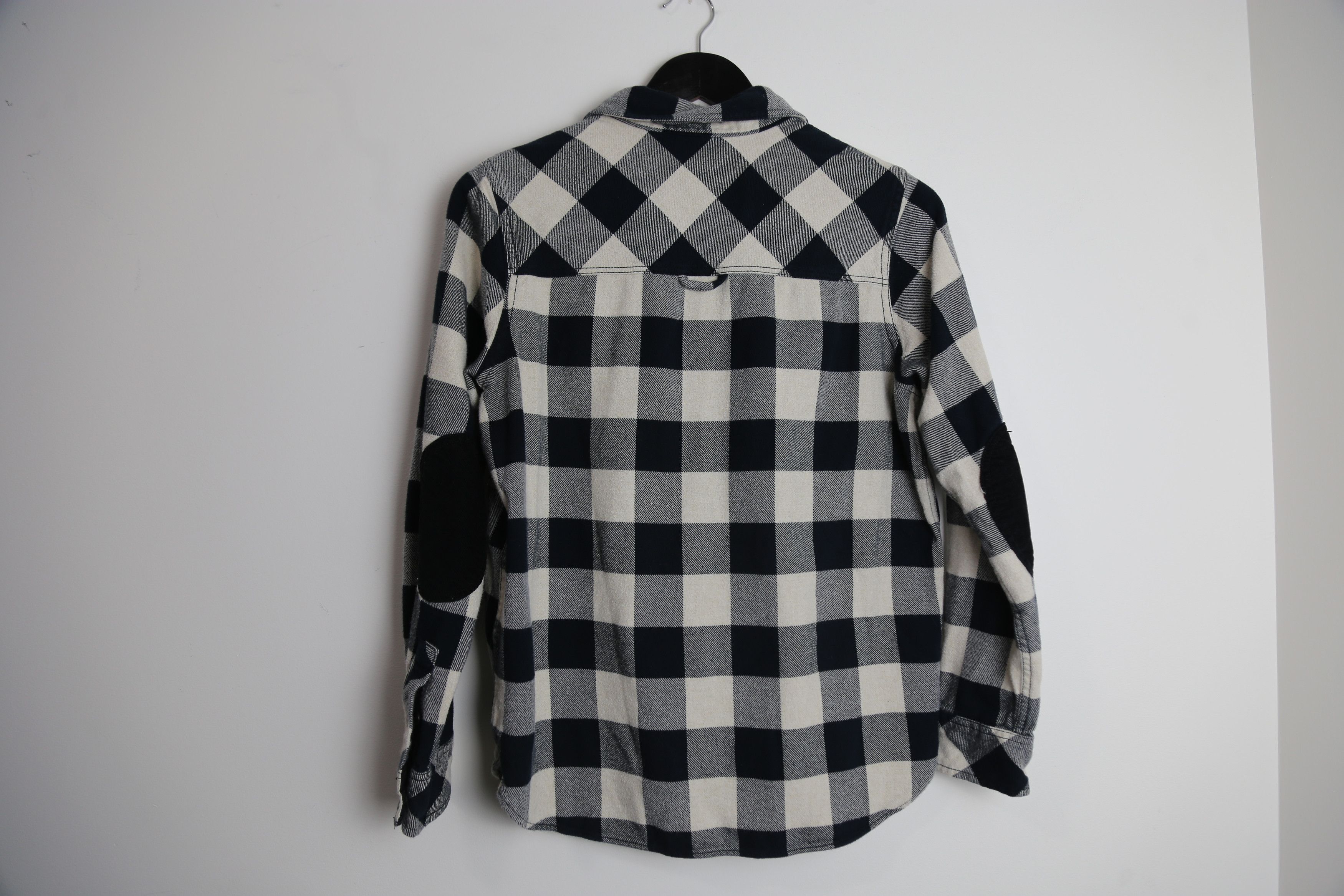Roots Roots Mens Plaid Elbow Patch Flannel Long Sleeve Shirt Size US S / EU 44-46 / 1 - 5 Thumbnail