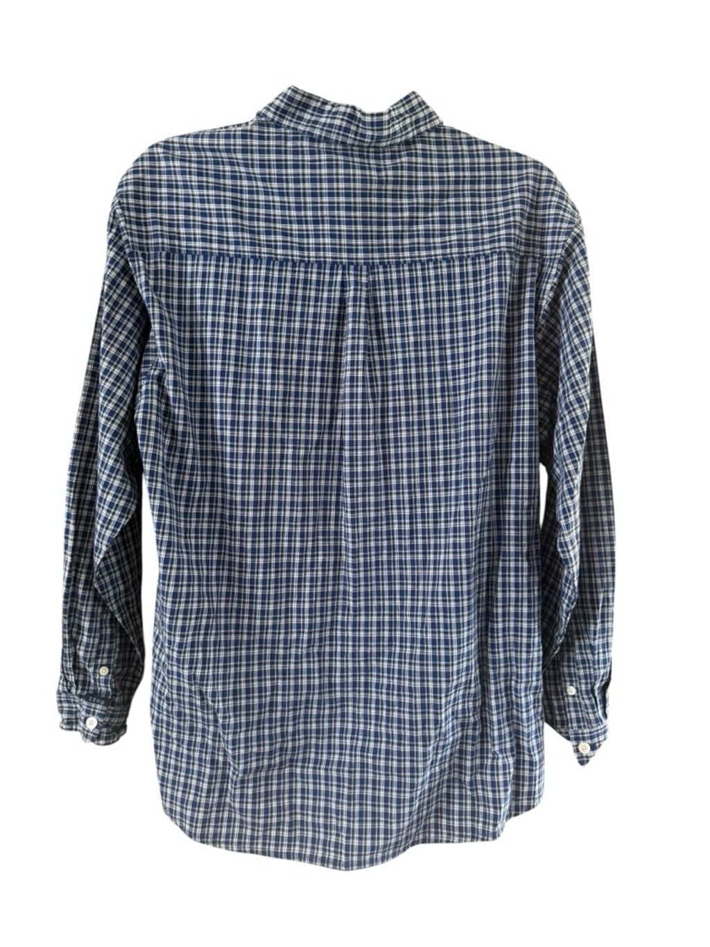 Izod Men's IZOD Blue White Plaid Casual Button Down Shirt XL Size US XL / EU 56 / 4 - 8 Thumbnail