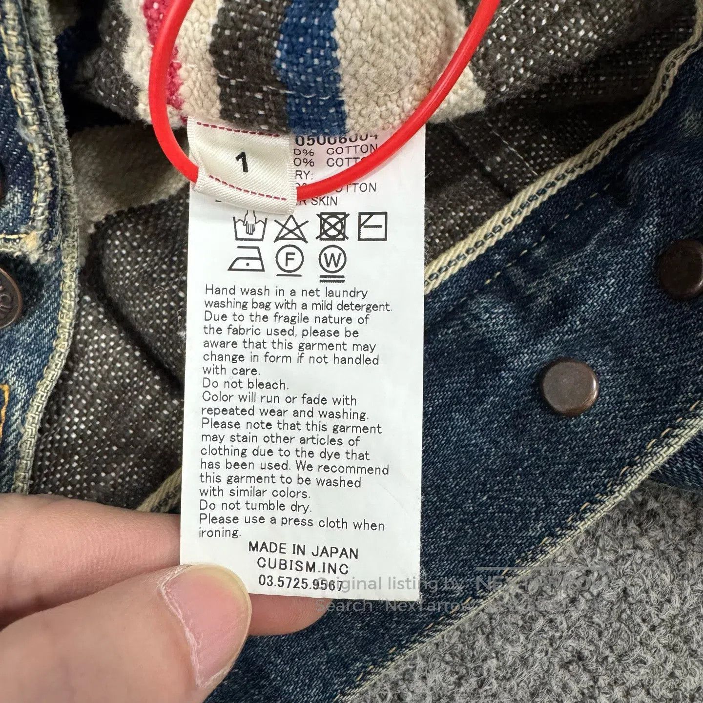 Visvim visvim SS 101 JKT JUMBO DMGD chaqueta| Size US 28 / EU 44 - 6 Thumbnail
