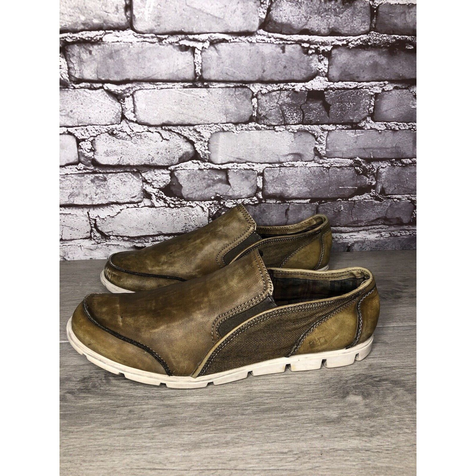 Bed Stu Bed Stu Coaster Brown Leather Slip On Loafers Casual Shoes M Size US 10 / EU 43 - 15 Thumbnail