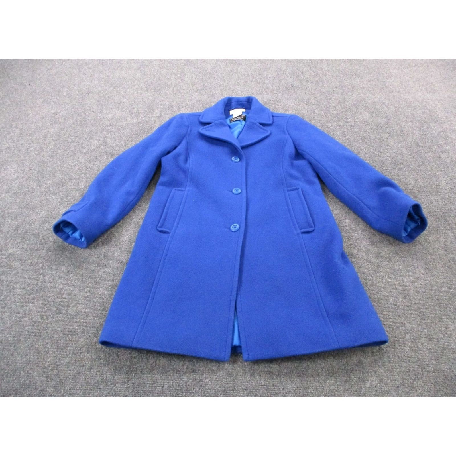 Vintage VINTAGE LL Bean Jacket Womens 6P Petite Blue Wool Parka Coat Long Button Pockets Mens Womens Boys Girls Size M / US 6-8 / IT 42-44 - 2 Thumbnail