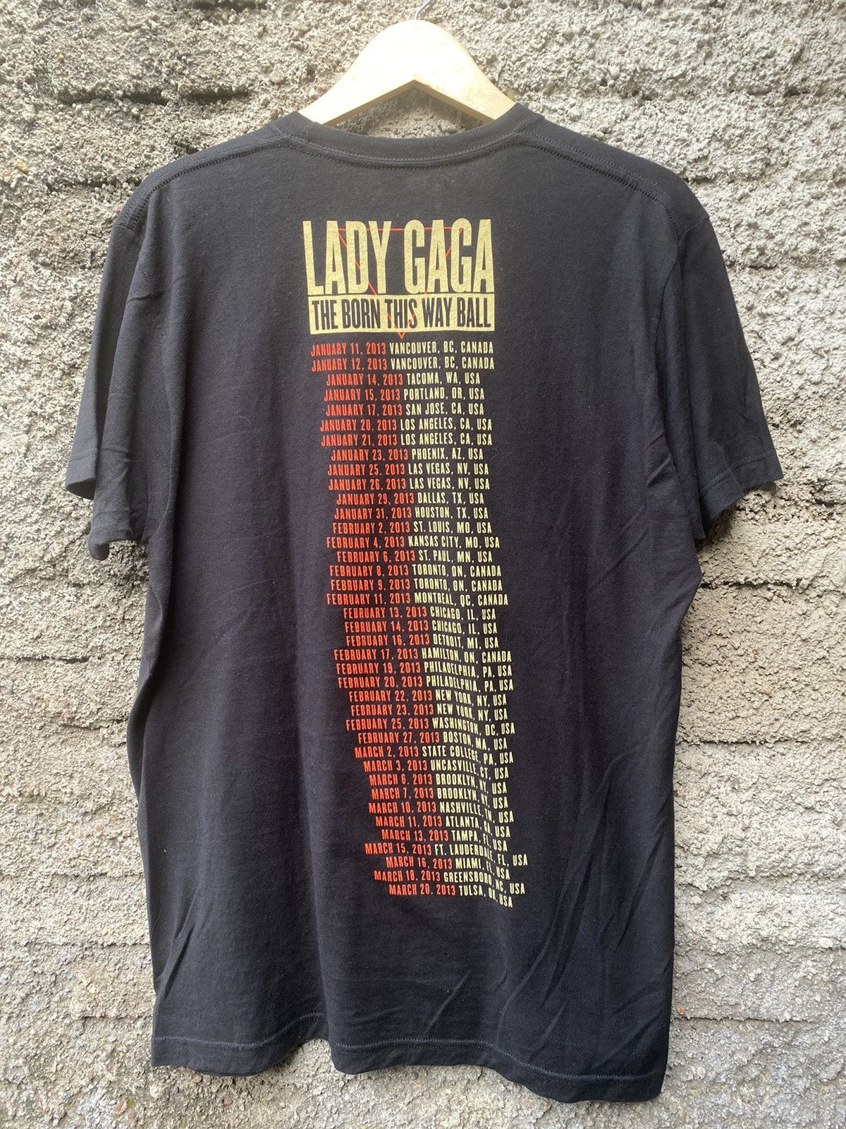 Band Tees Vintage Lady Gaga born this way tour Shirt Size US L / EU 52-54 / 3 - 2 Thumbnail