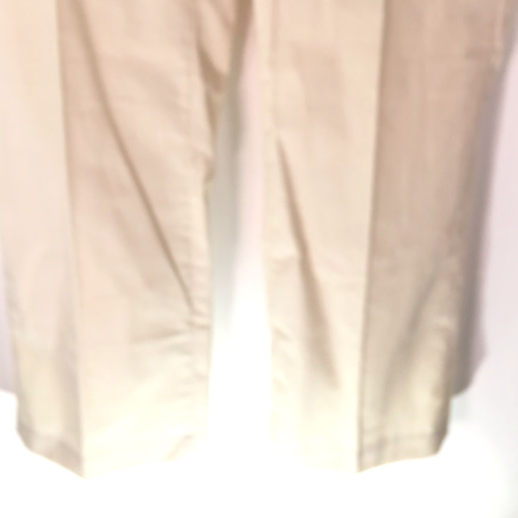 Vintage NB Mens Beige Dress Pants Flat Front Mid Rise 32X34 Regular Fit Straight Leg 34 Inseam Pants Mens NB Beige Solid Flat Front Dress Pants Size US 32 / EU 48 - 5 Thumbnail