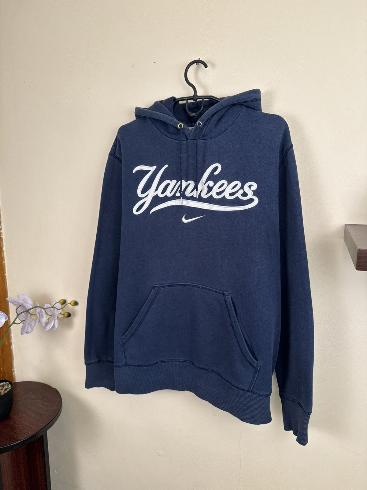 New York Yankees Vintage New York Yankees Hoodie Mens XL MLB Center Nike Size US XL / EU 56 / 4 - 6 Thumbnail
