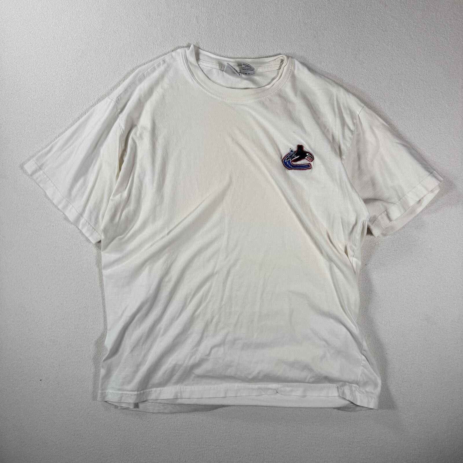 NHL Vintage Late 90s Vancouver Canucks NHL Tee Size US XL / EU 56 / 4 - 1 Thumbnail