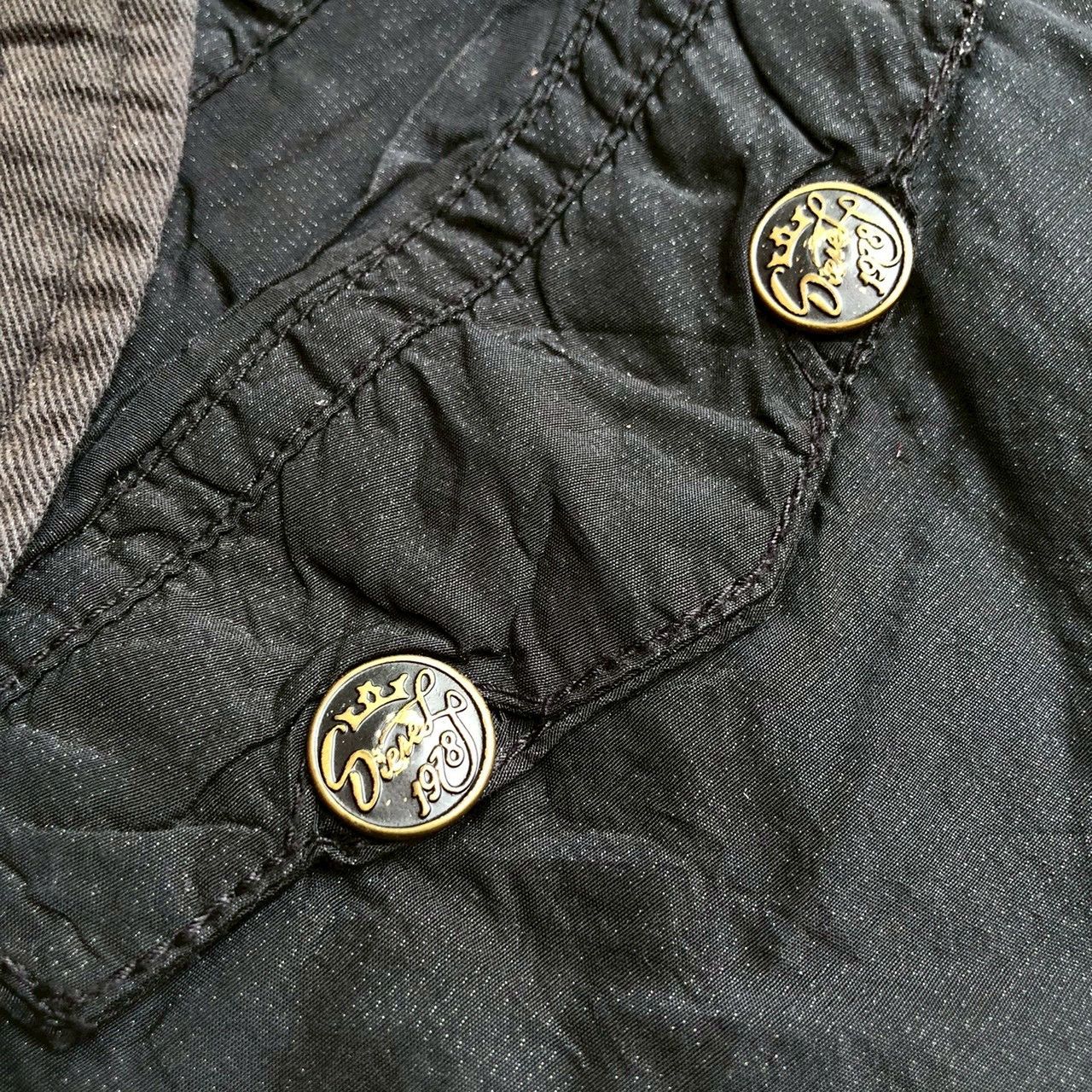 If Six Was Nine Vintage Y2K Diesel Quilted Military Coat w/ Leather Details Size US M / EU 48-50 / 2 - 7 Thumbnail