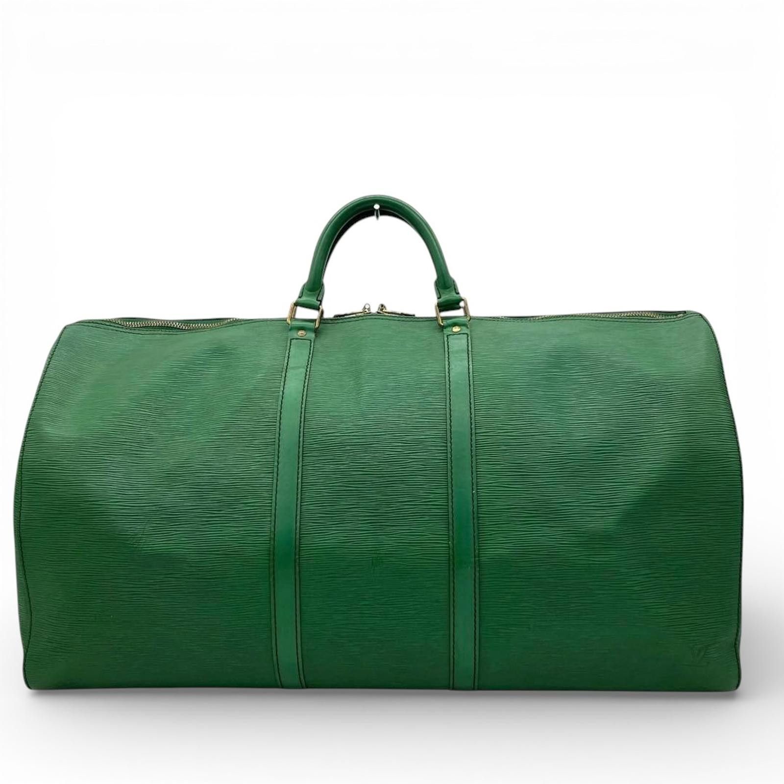 Louis Vuitton Louis Vuitton - Green Keepall 60 Travel Bag Size ONE SIZE - 2 Thumbnail