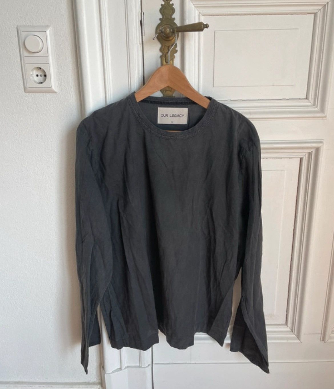 Our Legacy Our Legacy Washed Black Longsleeves Size US L / EU 52-54 / 3 - 1 Thumbnail