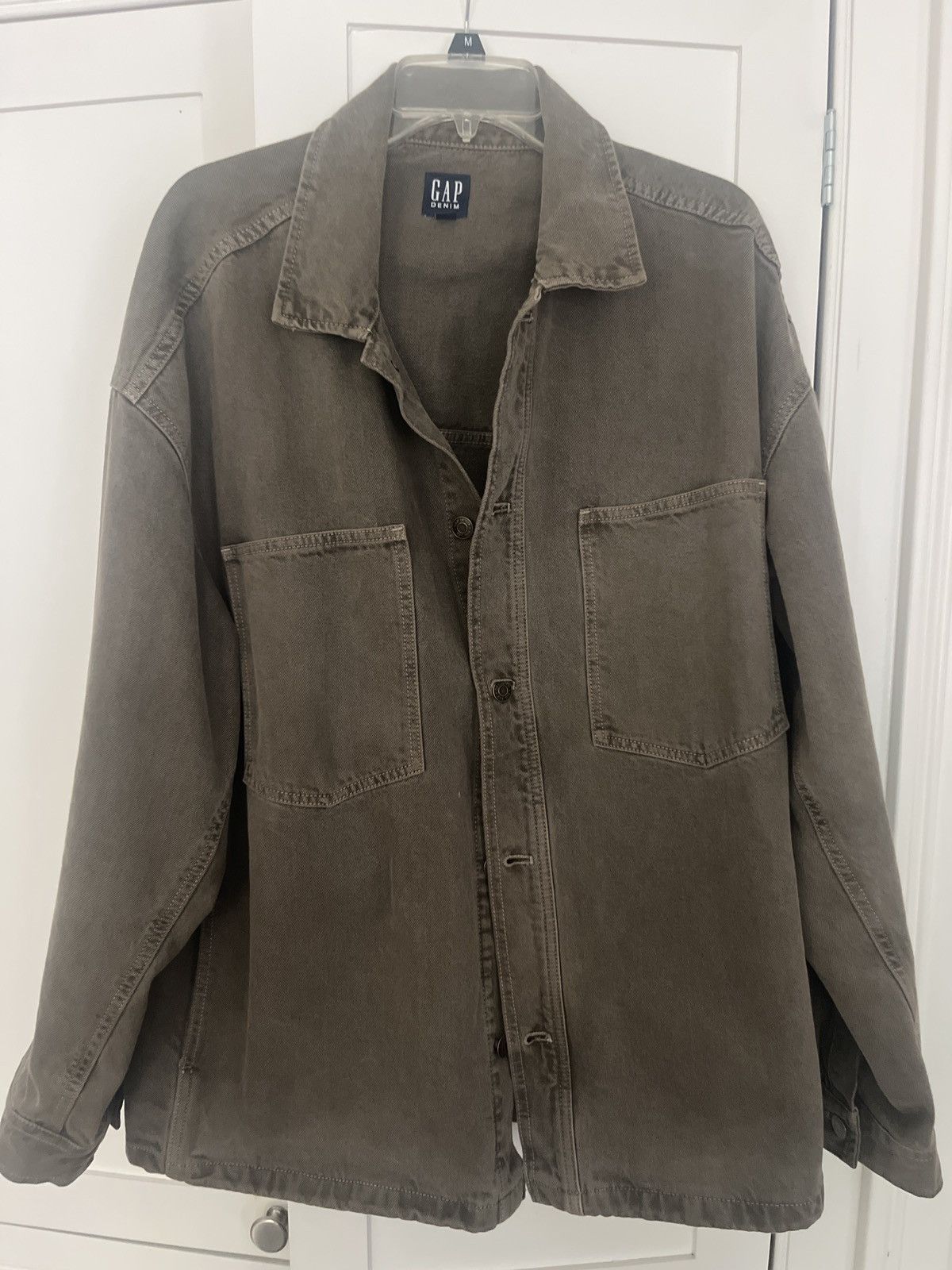Gap Dark green/Brown denim Jacket Size US L / EU 52-54 / 3 - 1 Thumbnail