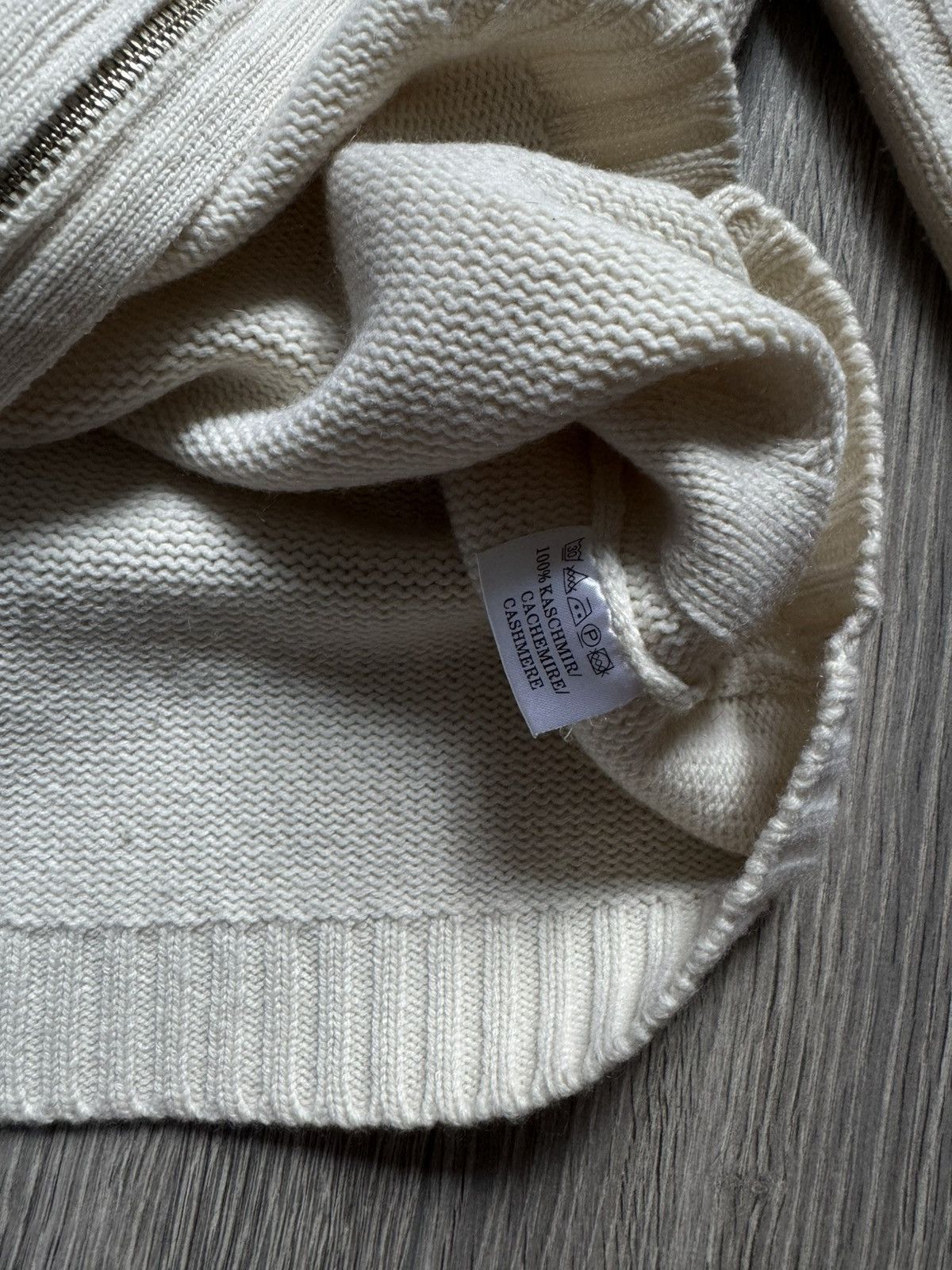 Other Alberto Fabiani Cashmere Zip Cardigan Sweater in L, Beige Size L / US 10 / IT 46 - 7 Thumbnail