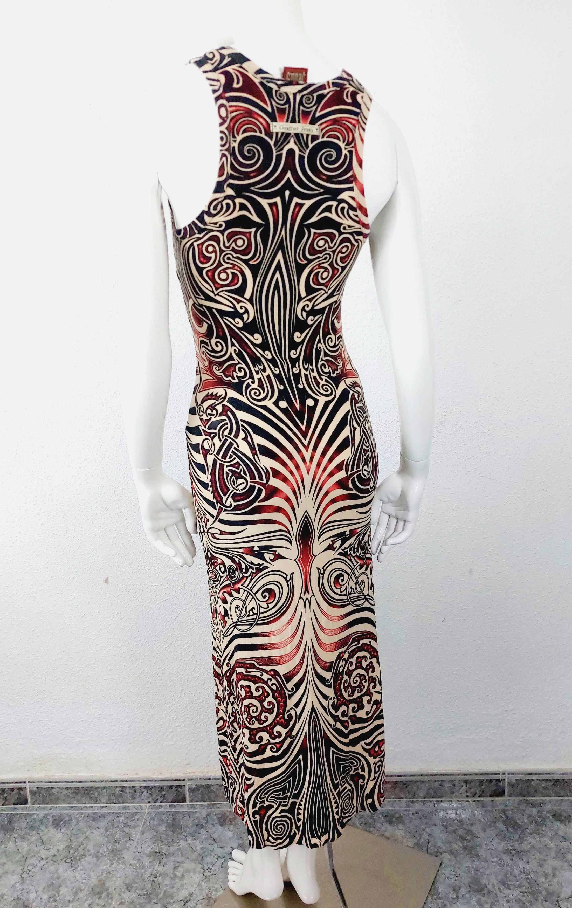 Jean Paul Gaultier Jean Paul Gaultier Maori Skeleton Drago Tattoo Dress Size M / US 6-8 / IT 42-44 - 10 Thumbnail
