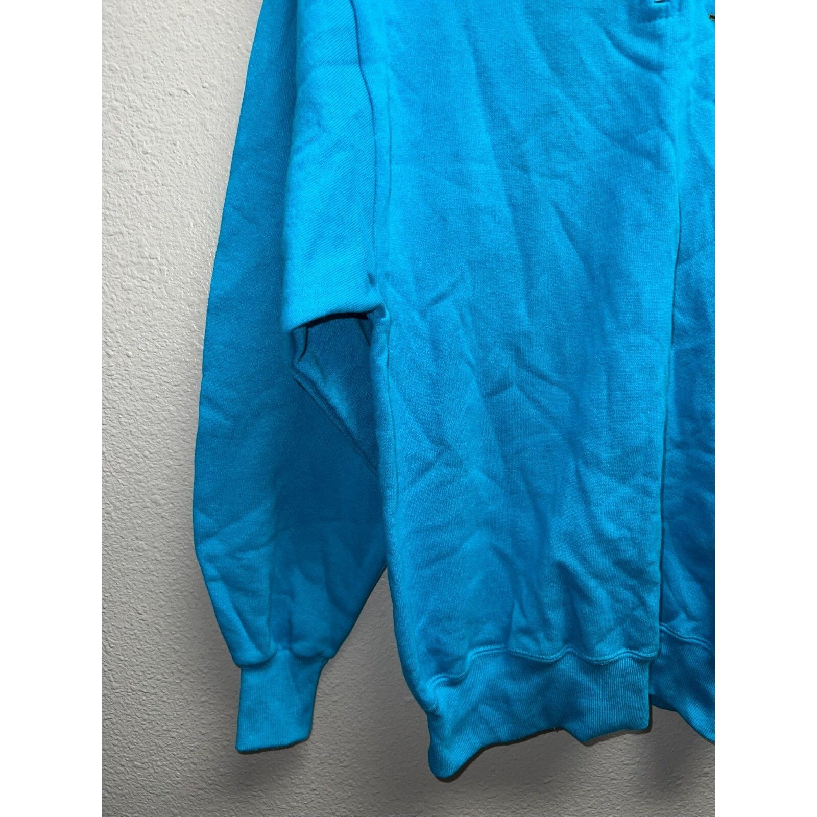 Jerzees Vintage Montana Sweatshirt 1/4 Zip Blue Crewneck 90s M Size US M / EU 48-50 / 2 - 5 Thumbnail