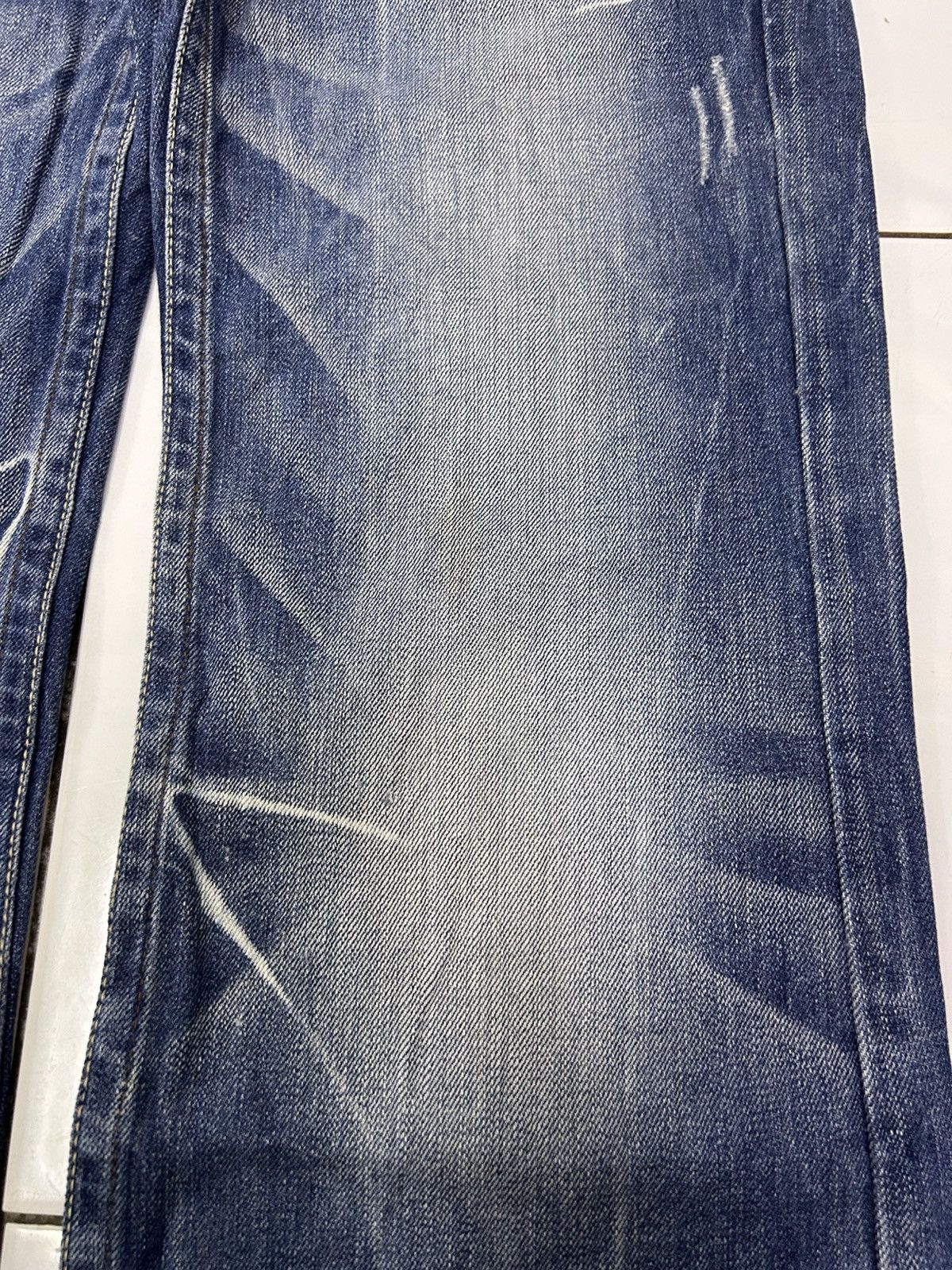 Japanese Brand × Vintage Red Pepper Y2K Wide-Leg Flare Distressed Jeans Embroidered Size US 30 / EU 46 - 19 Thumbnail