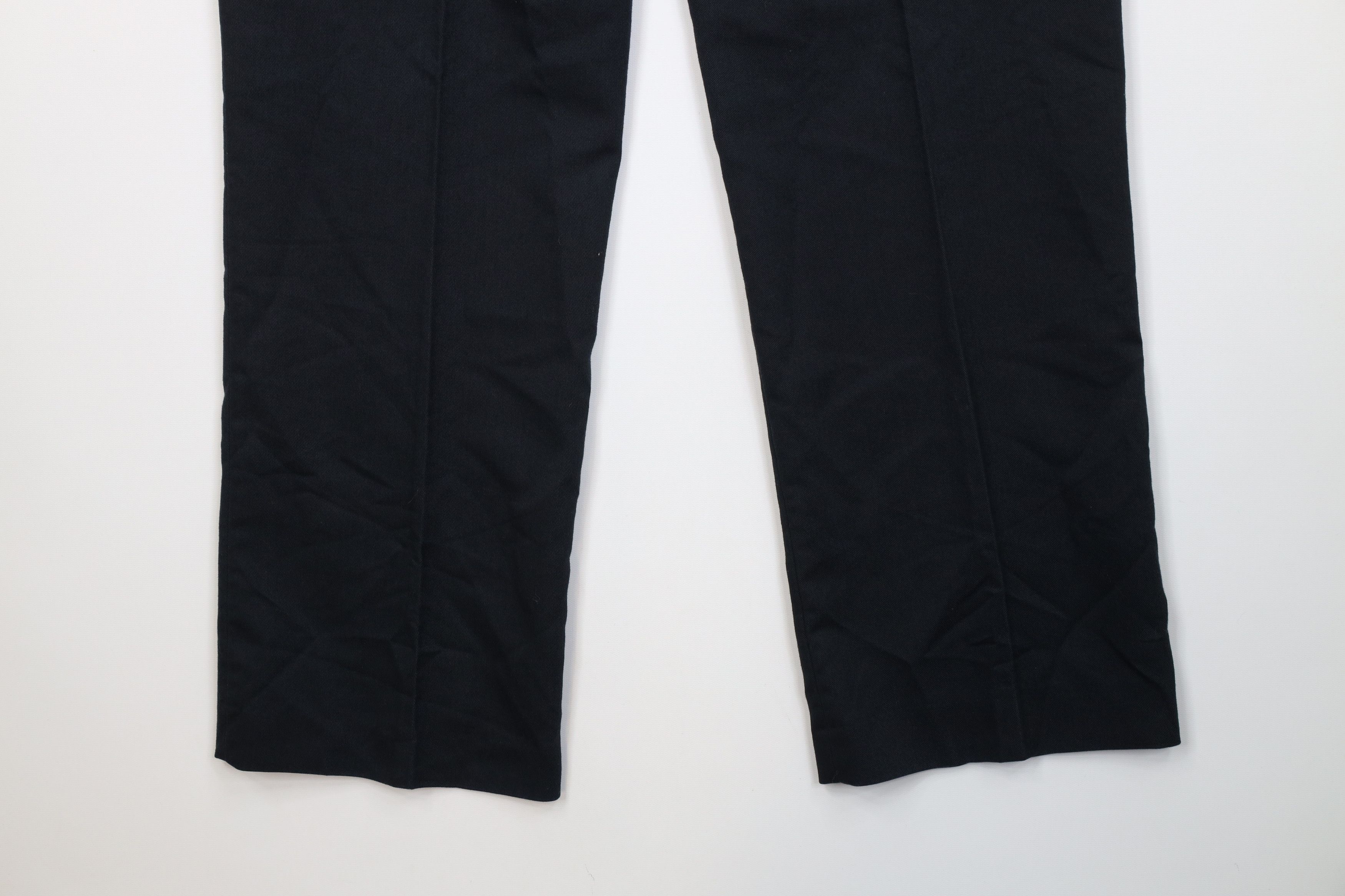 Vintage Vintage 70s Streetwear Flared Wide Leg Chino Pants Navy Blue Size US 38 / EU 54 - 14 Thumbnail