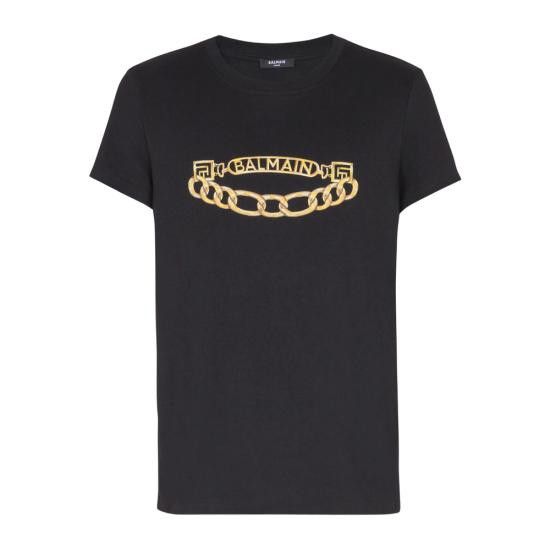 Balmain BALMAIN Men T-Shirts FH1EF000 GE97 EAD BLACK Size US M / EU 48-50 / 2 - 1 Thumbnail