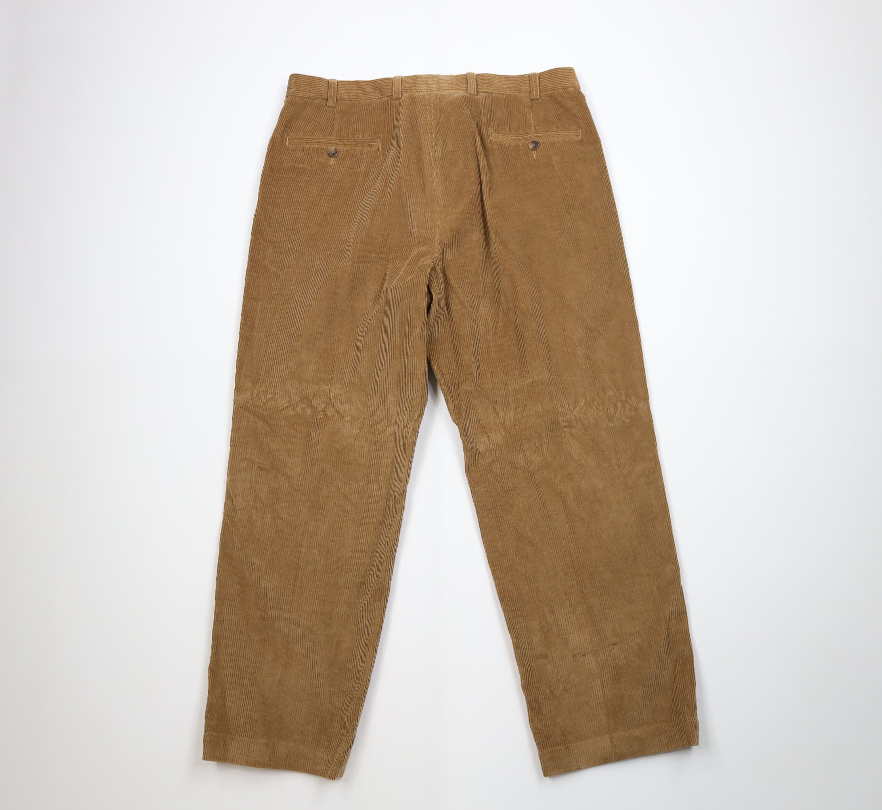 Brooks Brothers Vintage 90s Brooks Brothers Wide Leg Corduroy Chino Pants Size US 36 / EU 52 - 7 Thumbnail