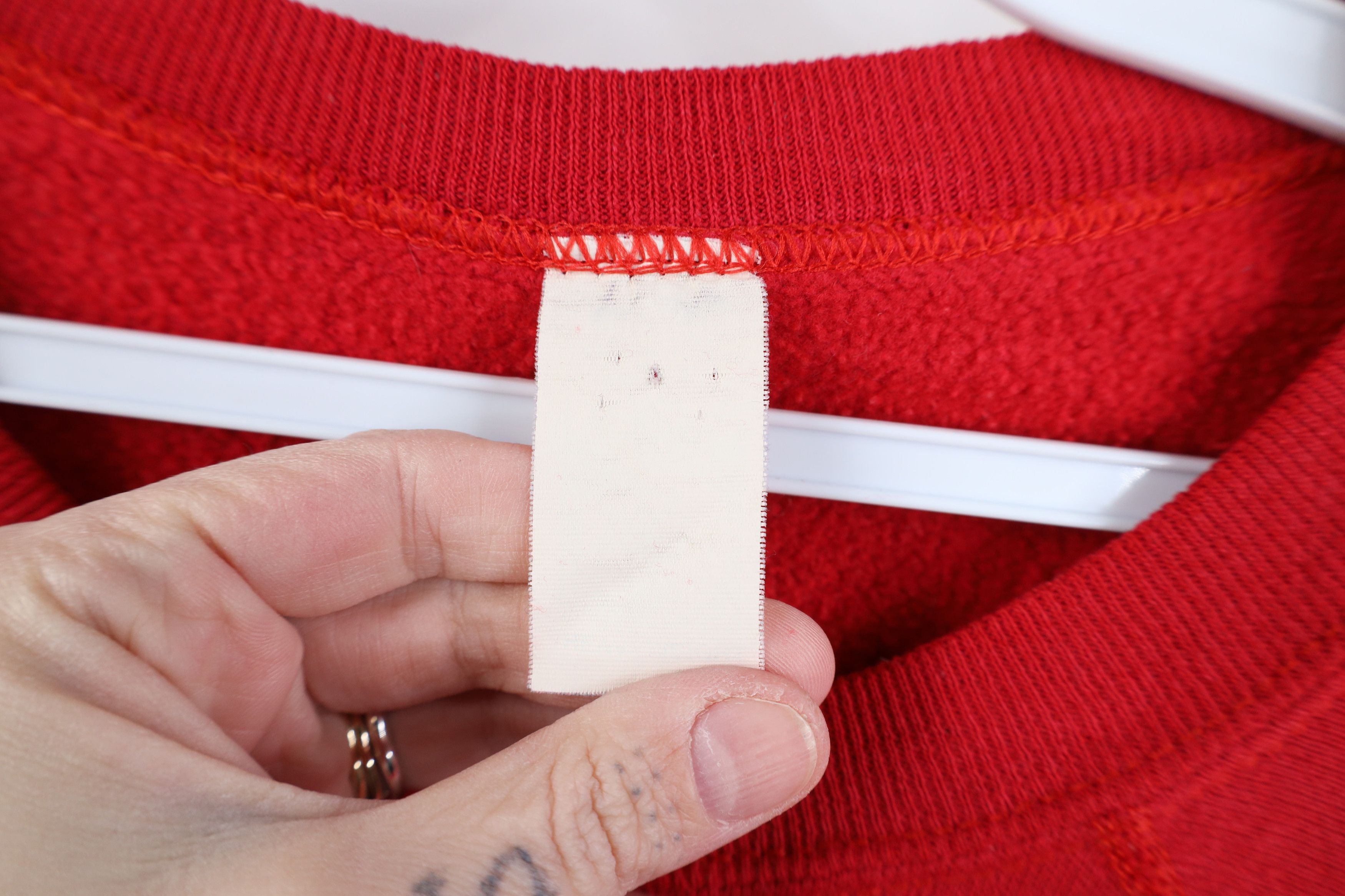 Vintage Vintage 70s Streetwear Gusset Crewneck Sweatshirt Red USA Size US S / EU 44-46 / 1 - 4 Thumbnail