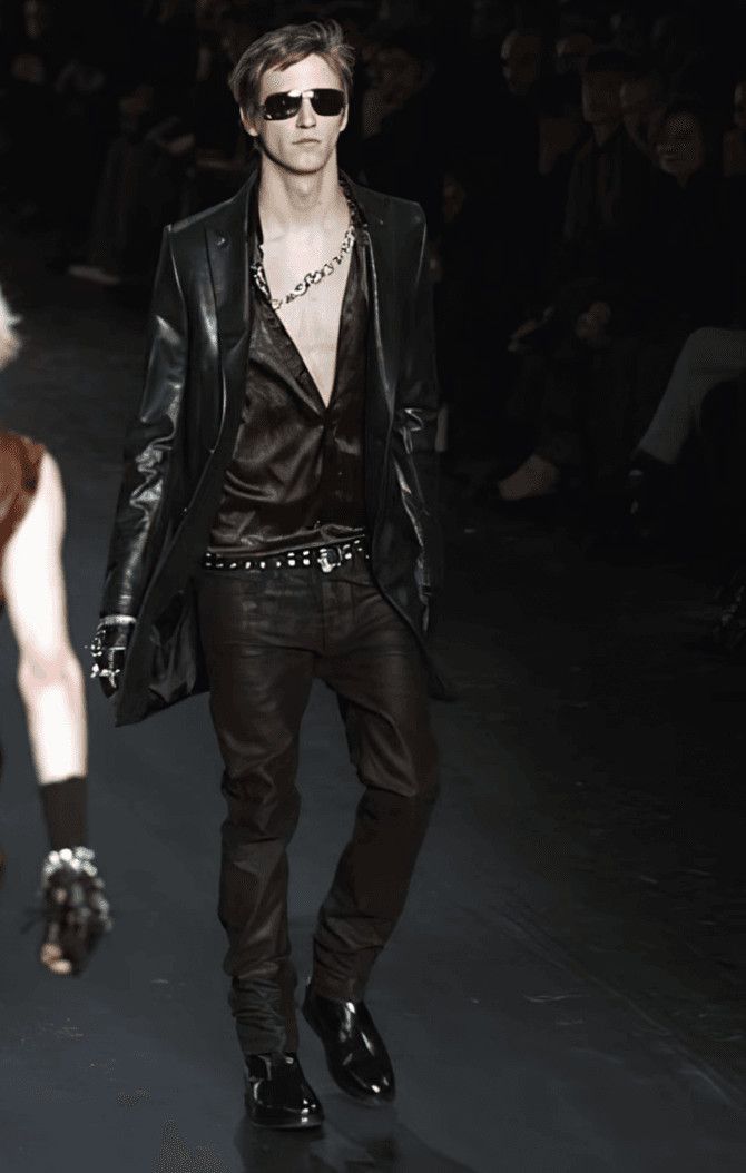 Dior AW2003 Dior PVC Black Luster Obscure Trench Coat by Hedi Slimane Size US M / EU 48-50 / 2 - 2 Thumbnail