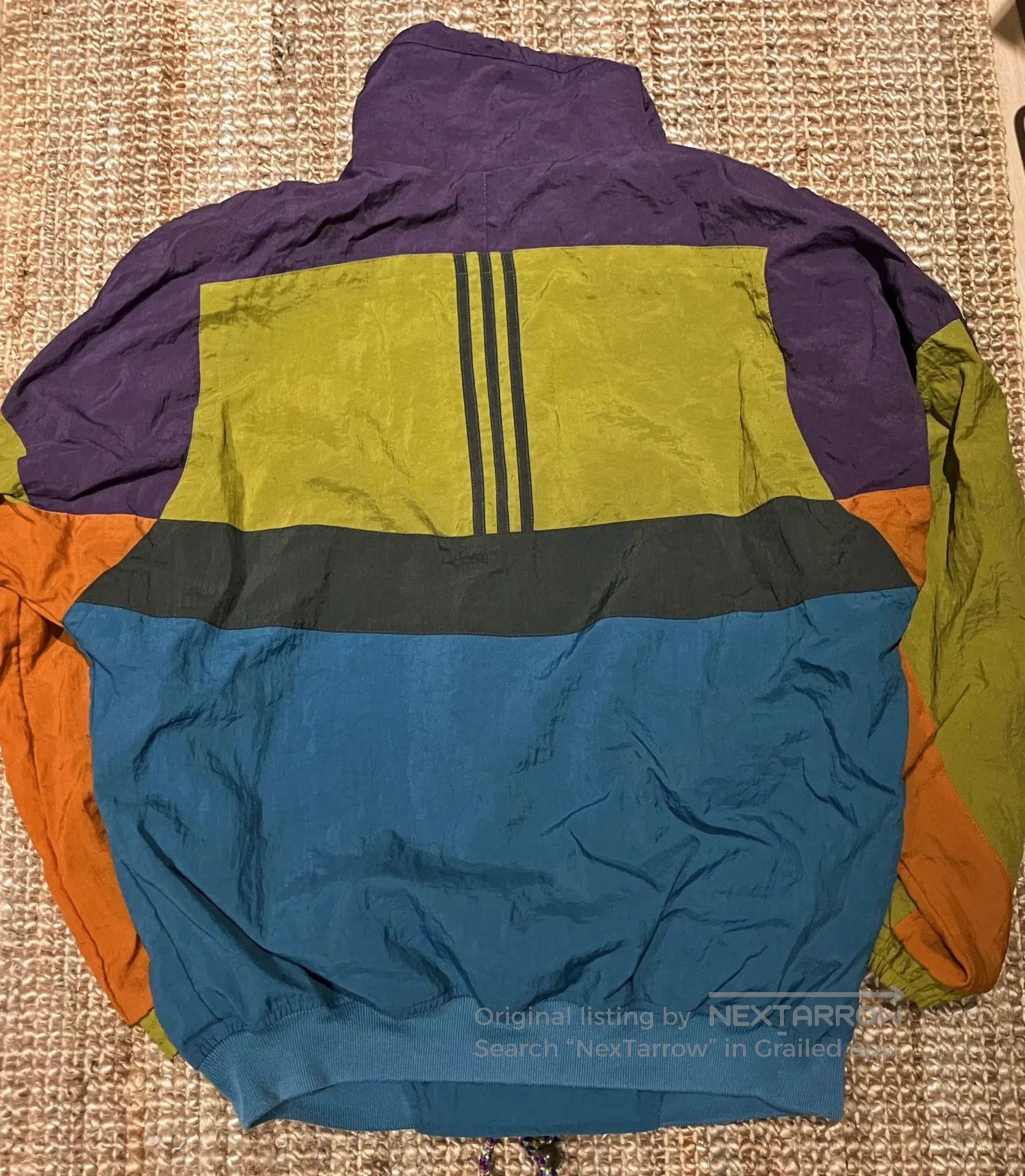 VINNY's Vintage Adidas 80s 90s Nylon Jacket. Size US L / EU 52-54 / 3 - 3 Thumbnail