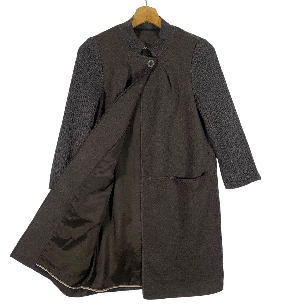 Other Cividini Italy Wool/Knit Button Jacket Size 40 Dark Brown Size S / US 4 / IT 40 - 6 Thumbnail