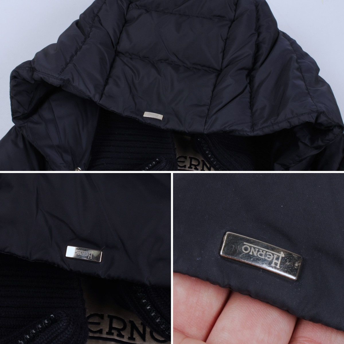 Designer × Herno HERNO Long Coat Down Puffer Jacket Polar-Tech Size M / US 6-8 / IT 42-44 - 12 Thumbnail