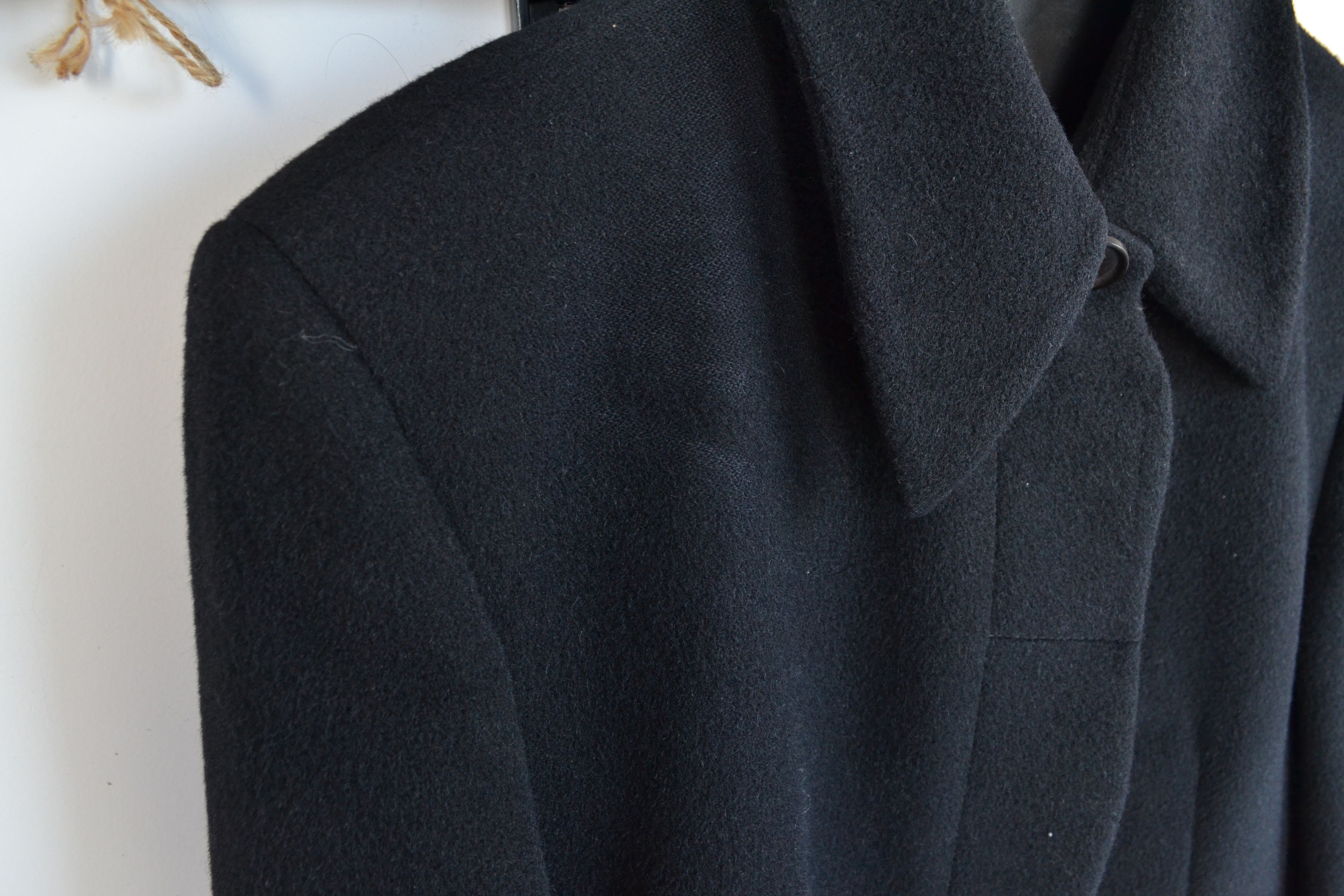 Gucci 🔴 GUCCI Coat Jacket Black Alpaca Wool Vintage Buttons 90s Size L / US 10 / IT 46 - 12 Thumbnail