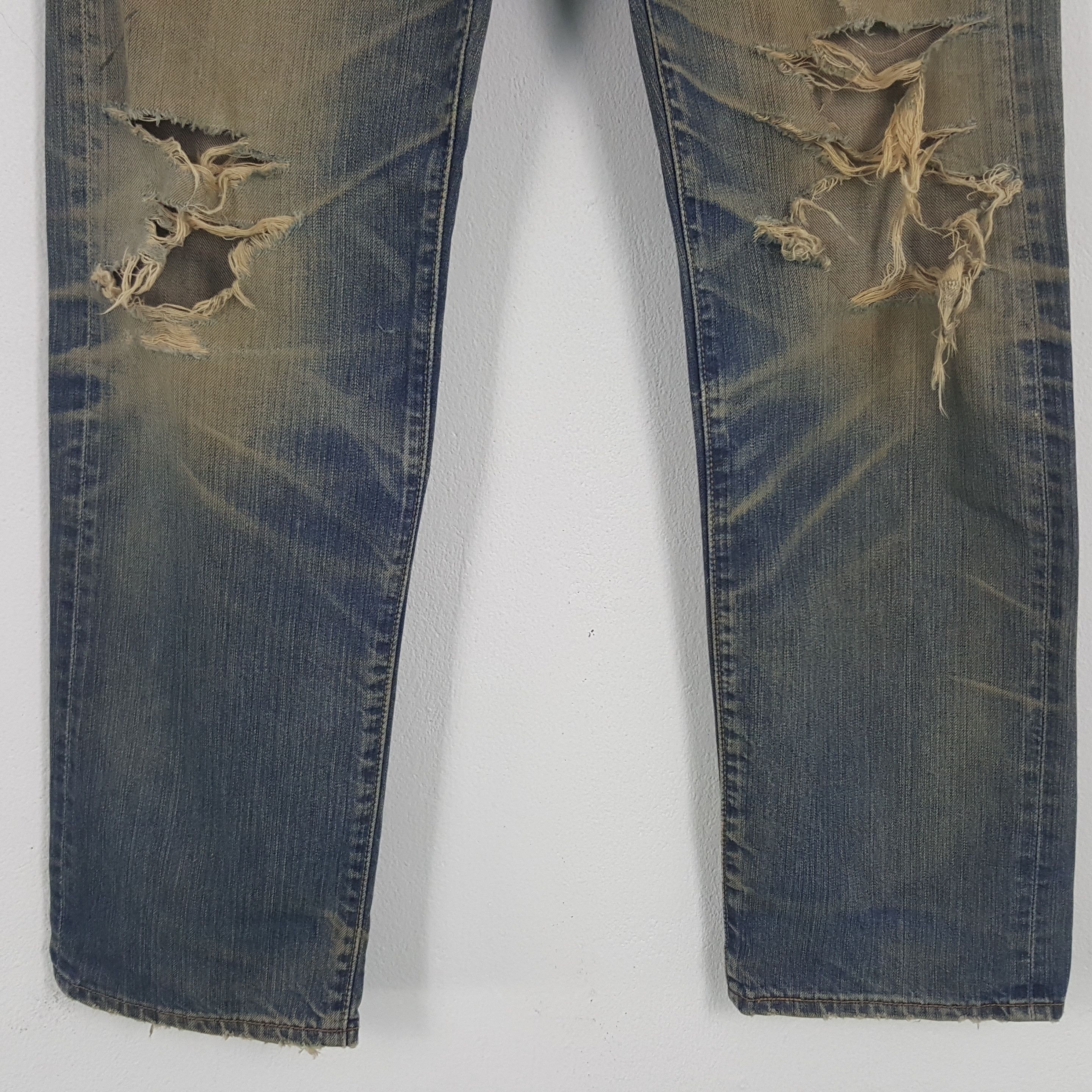 Levi's × Vintage Vintage Levi's 501 American Distressed Grunge Denim Jeans Size US 31 - 3 Thumbnail