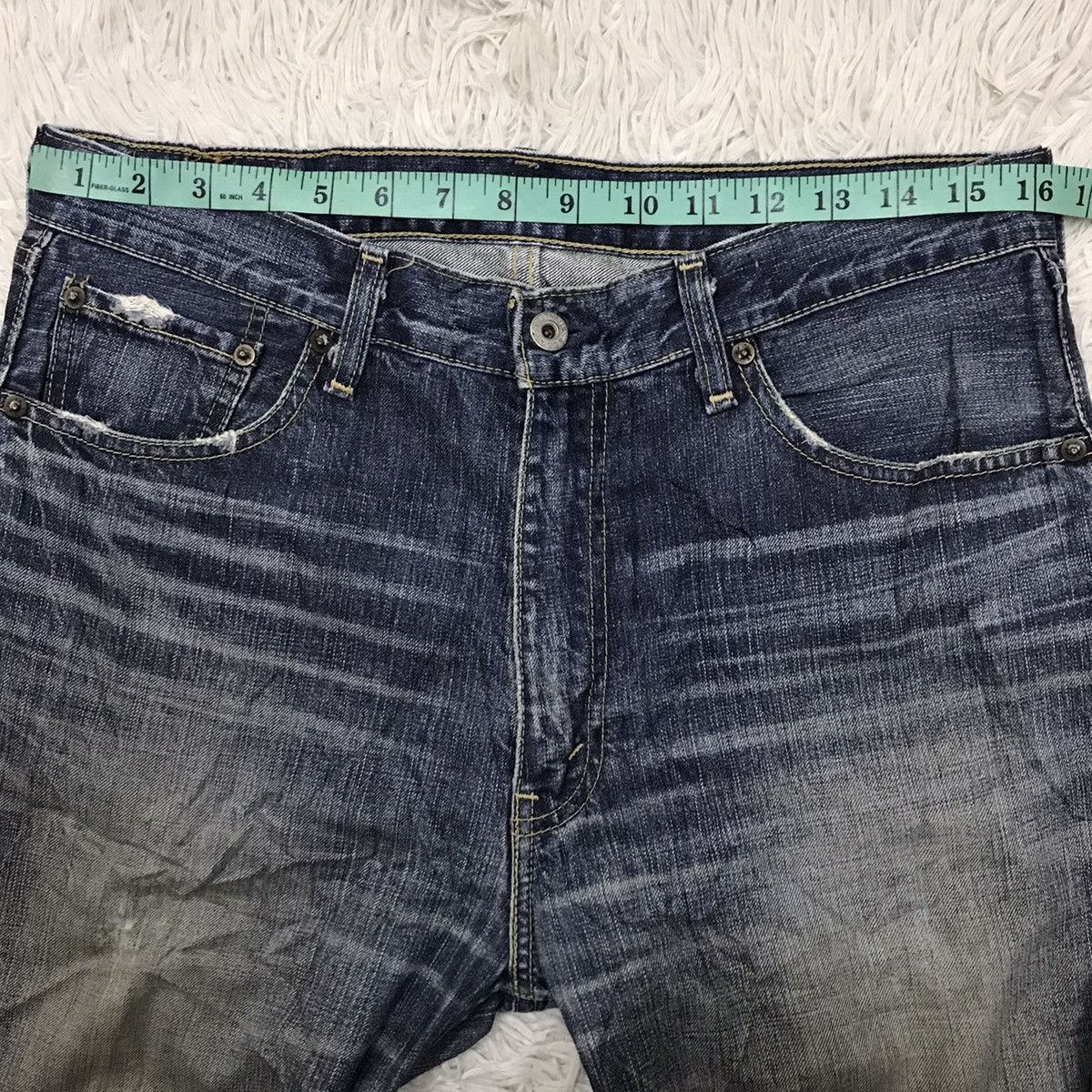 Levi's Vintage Levis 502 Distressed Design Denim Jeans Size US 32 / EU 48 - 16 Thumbnail