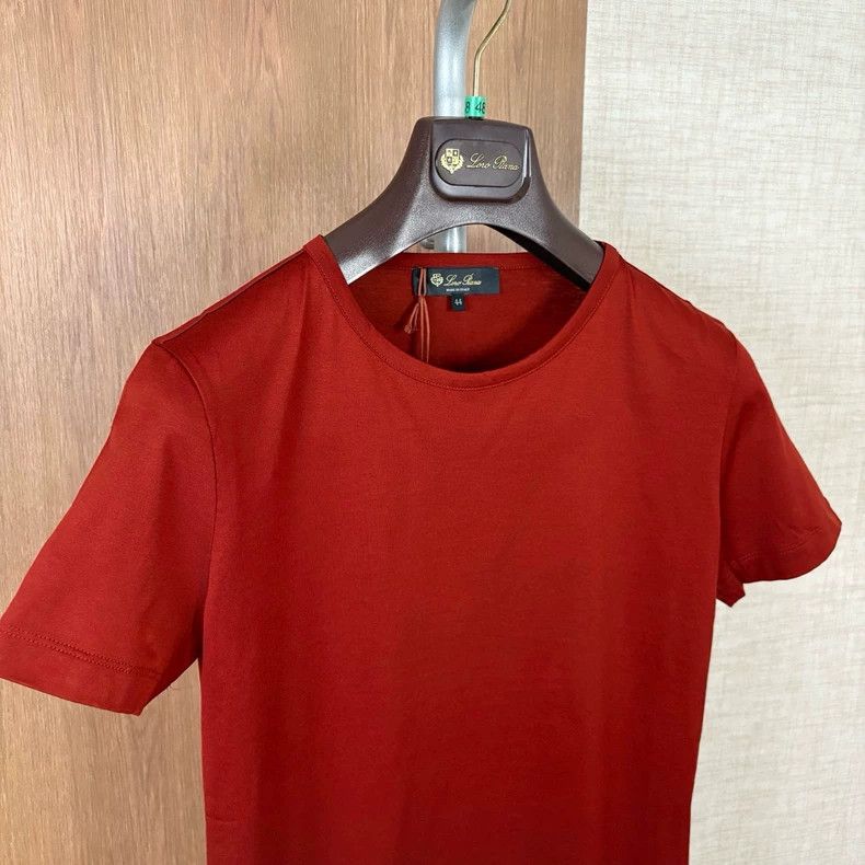 Loro Piana LORO PIANA Women's short-sleeved T-shirt 100% cotton reddi Size M / US 6-8 / IT 42-44 - 2 Thumbnail