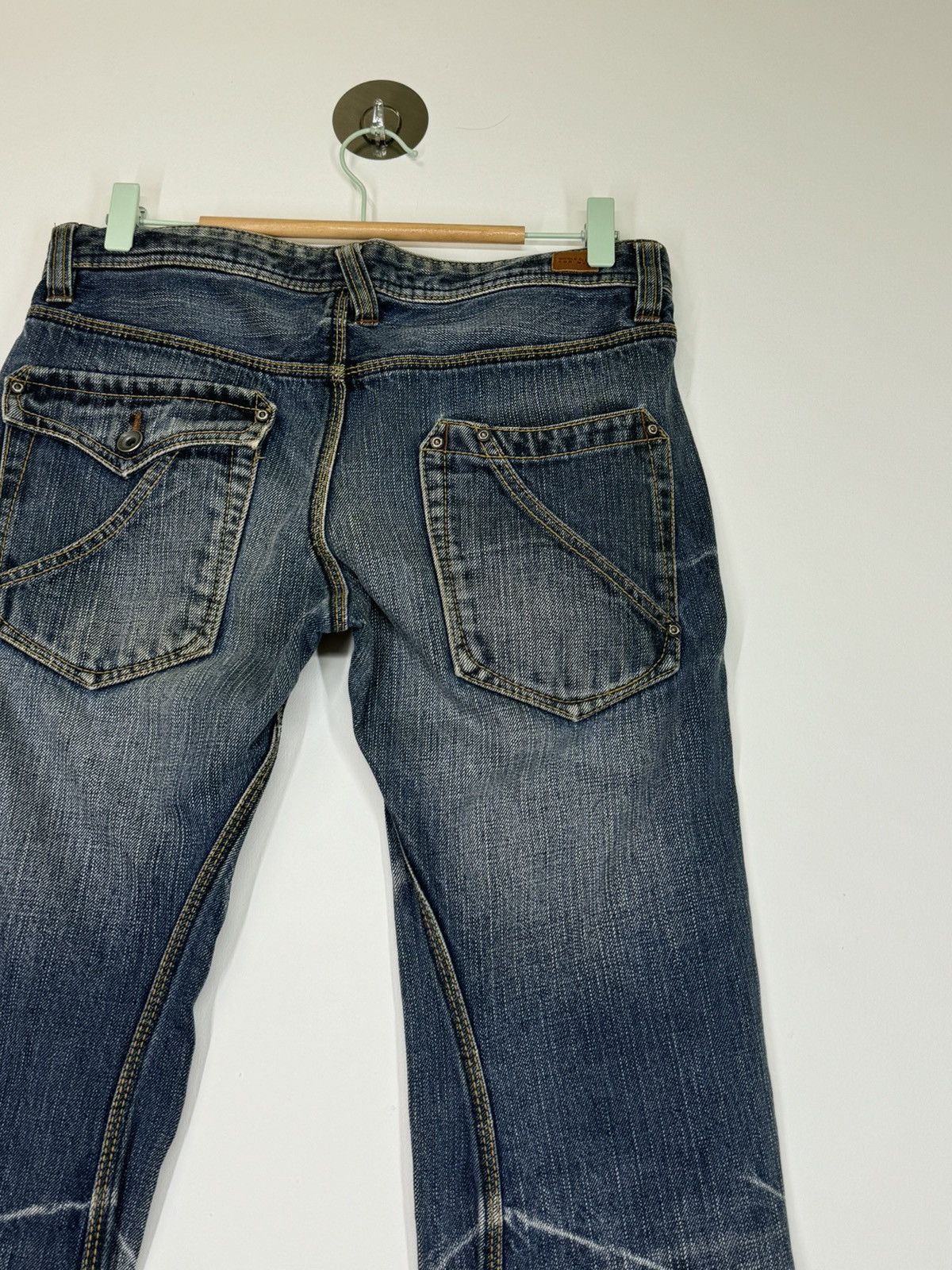 If Six Was Nine × Le Grande Bleu (L.G.B.) × Nicole Club FLARE NICOLE CLUB FOR MEN MUD WASH BOOT CUT DENIM Size US 30 / EU 46 - 12 Thumbnail