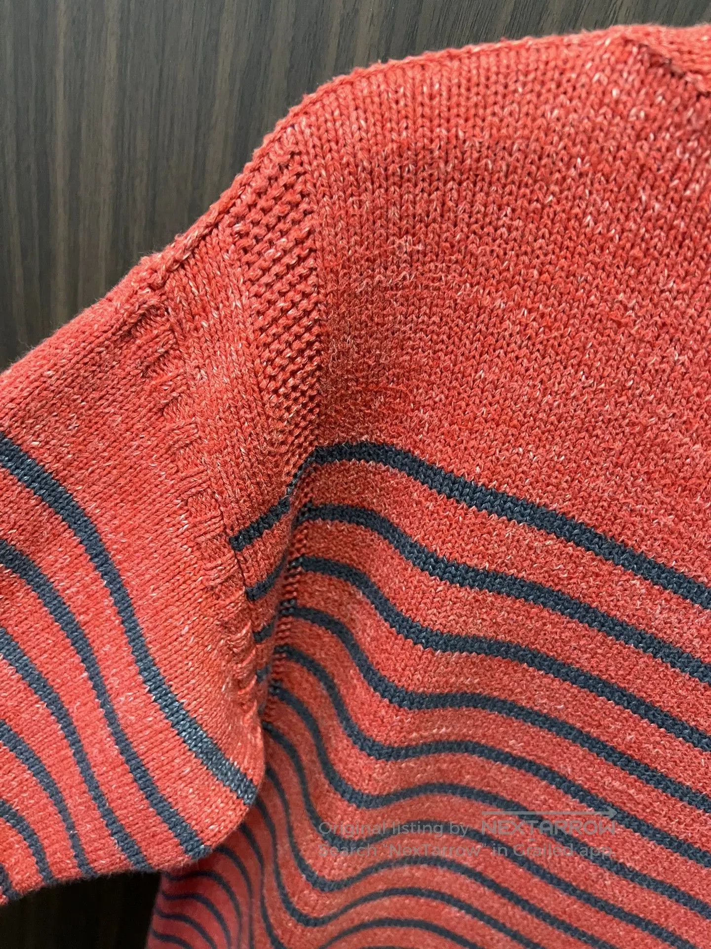 RRL Ralph Lauren rrl striped pullover sweater in red. Size US S / EU 44-46 / 1 - 3 Thumbnail