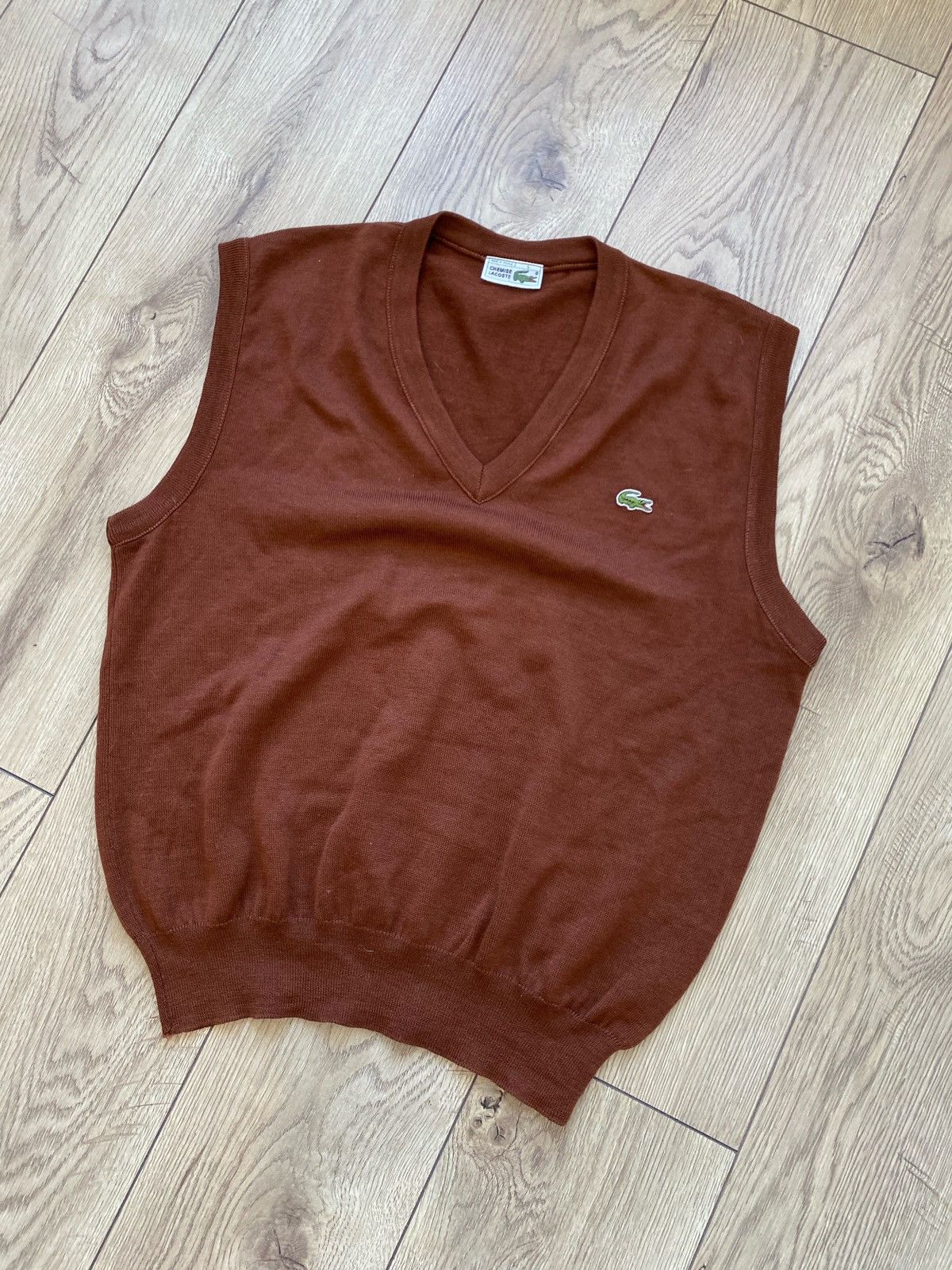 Lacoste Lacoste Brown Vest Size US L / EU 52-54 / 3 - 1 Thumbnail