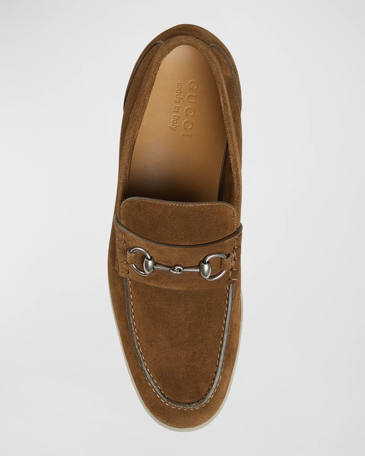 Gucci o1mt1gz0925 Men's Loafers With Horsebit in Brown Size US 6.5 / EU 39-40 - 4 Thumbnail